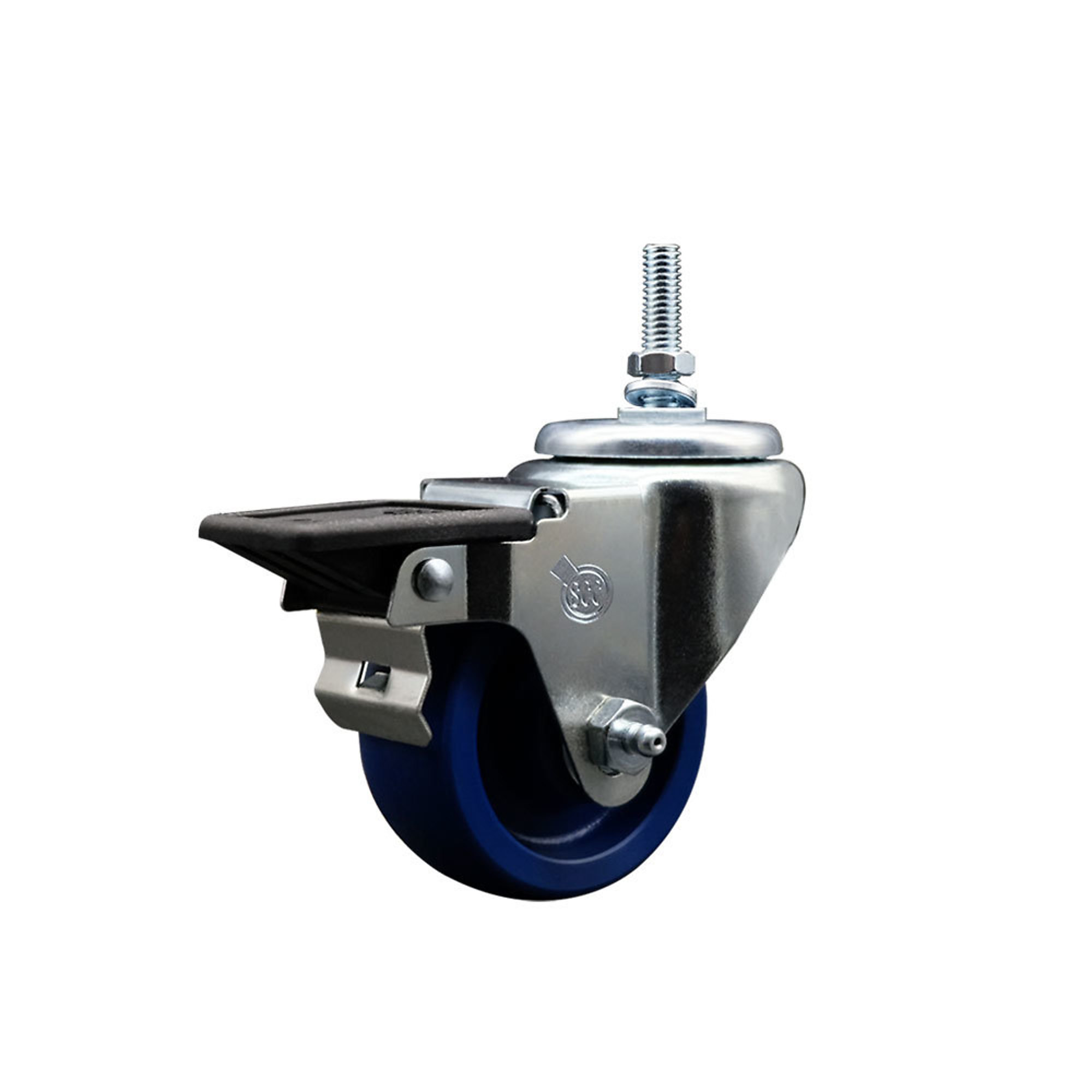 Service Caster, 3Inch x 1 1/4Inch Stem Caster, Wheel Diameter 3 in, Caster Type Swivel, Package (qty.) 1, Model SCC-TS20S314-SPUS-PLB-381615