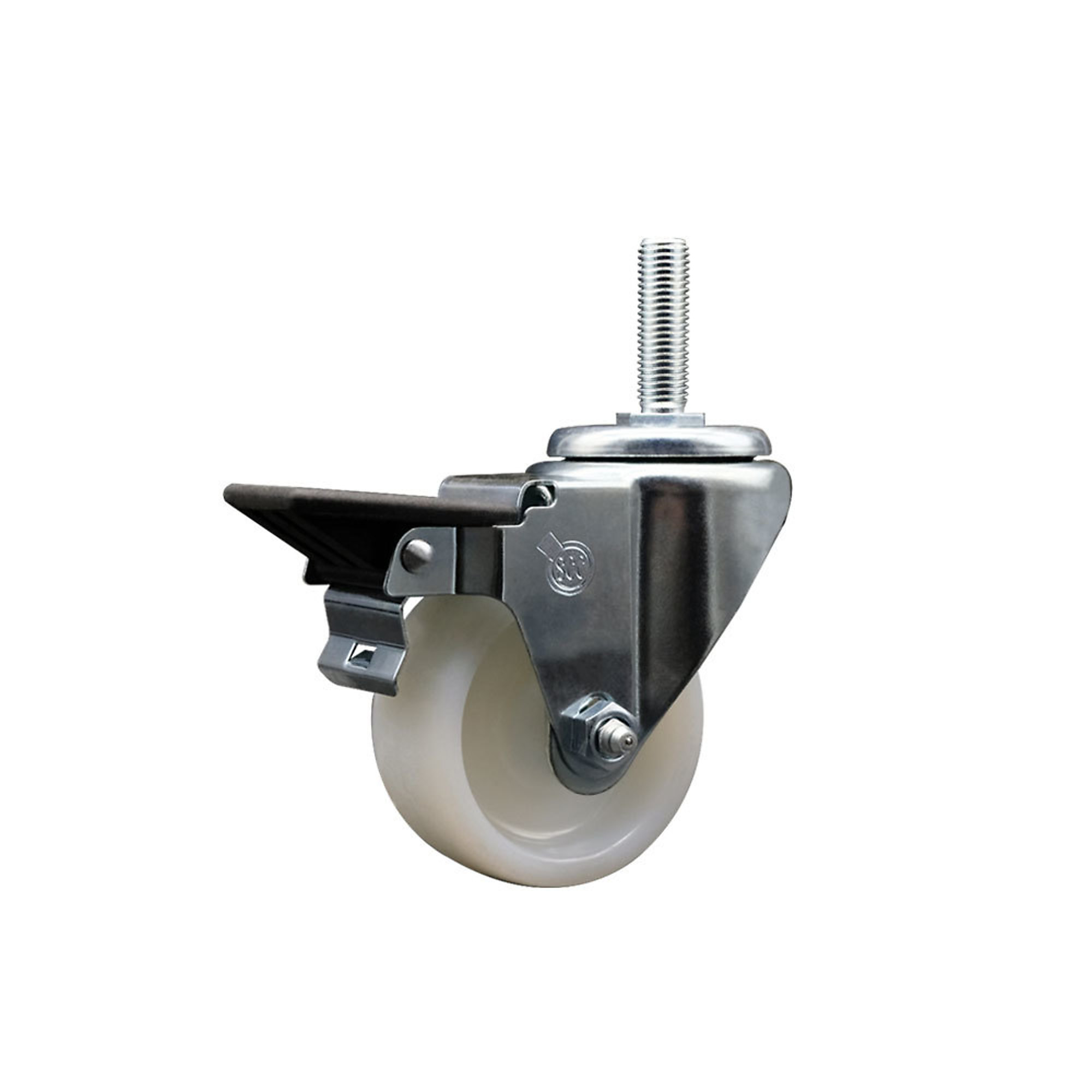 Service Caster, 3Inch x 1 1/4Inch Stem Caster, Wheel Diameter 3 in, Caster Type Swivel, Package (qty.) 1, Model SCC-TS20S314-NYS-PLB-34212