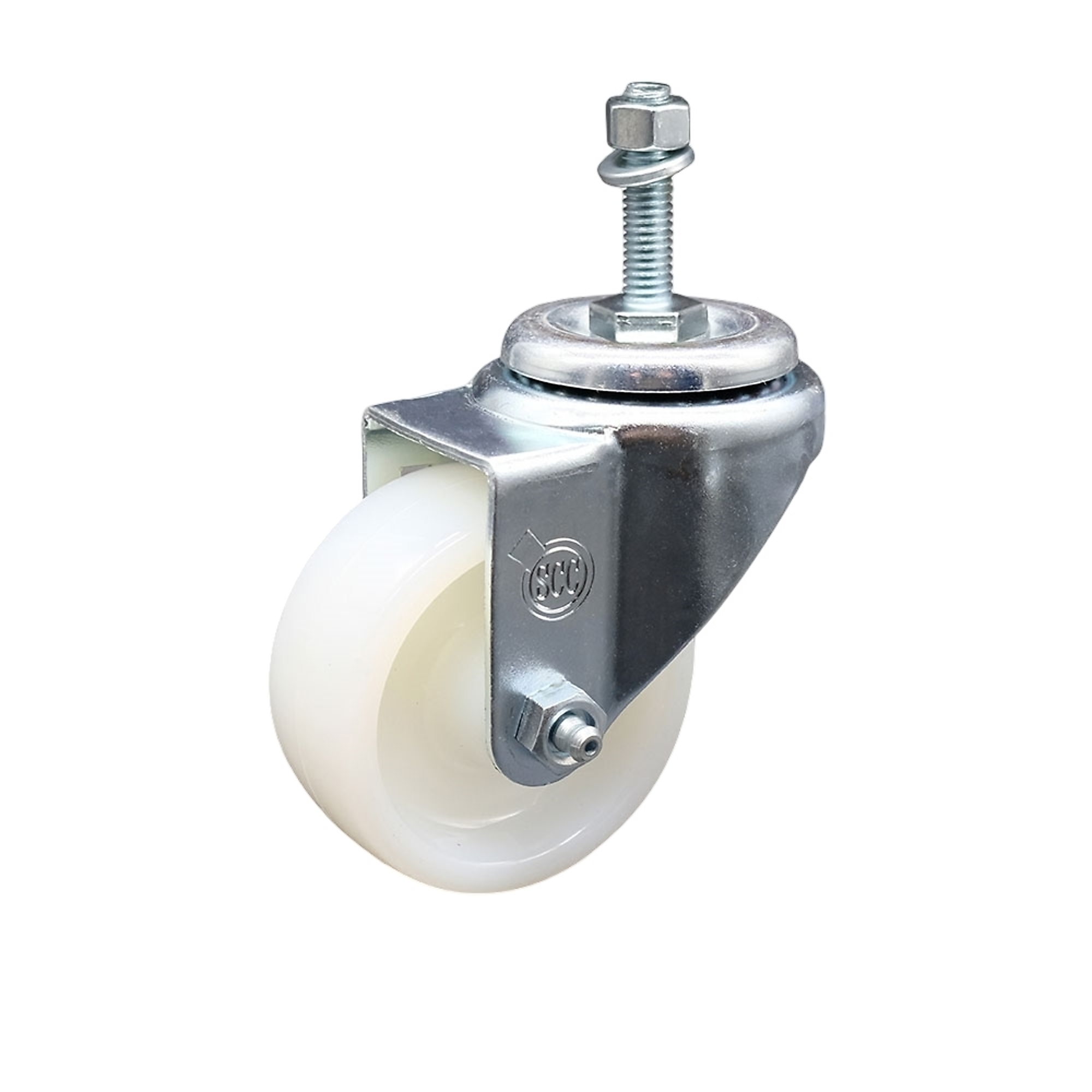 Service Caster, 3Inch x 1 1/4Inch Stem Caster, Wheel Diameter 3 in, Caster Type Swivel, Package (qty.) 1, Model SCC-TS20S314-NYS-381615