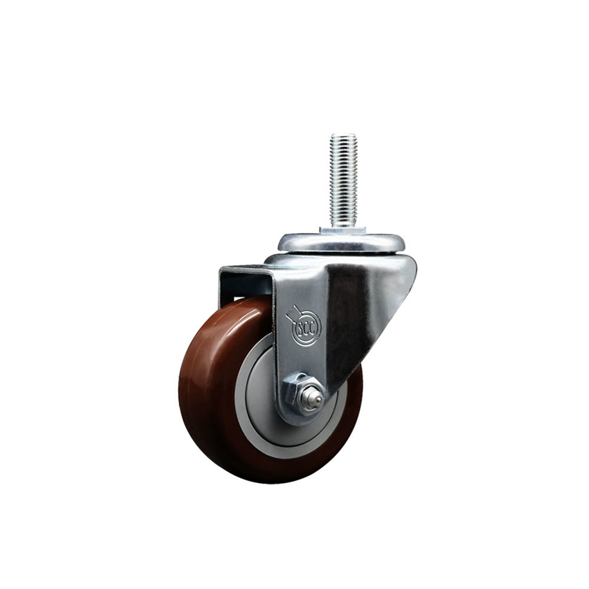 Service Caster, 3Inch x 1 1/4Inch Stem Caster, Wheel Diameter 3 in, Caster Type Swivel, Package (qty.) 1, Model SCC-TS20S314-PPUB-MRN-34212