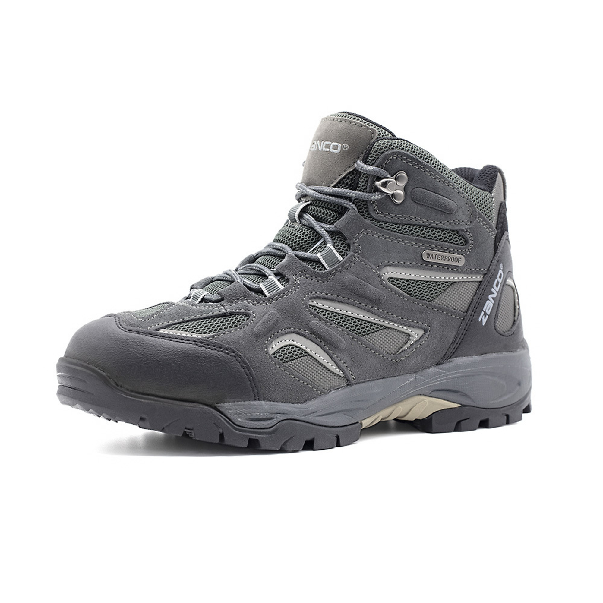 Zanco, Men's Waterproof,Mid-Top,Hiker, Size 11, Width Medium, Color GREY, Model 3711-11