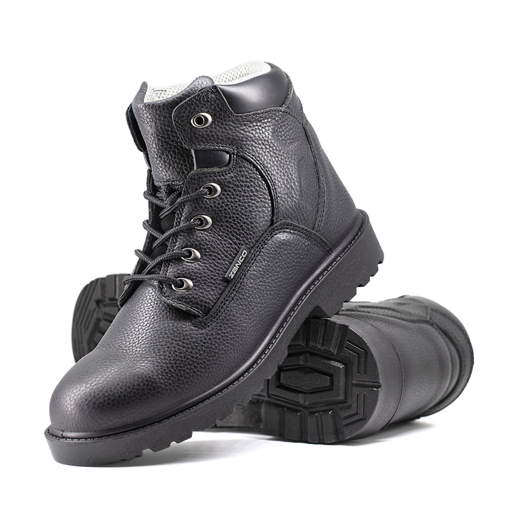 Zanco, Men's Waterproof,Steel toe,EH,Safety boots, Size 10, Width Medium, Color BLACK, Model 7682-SE-10