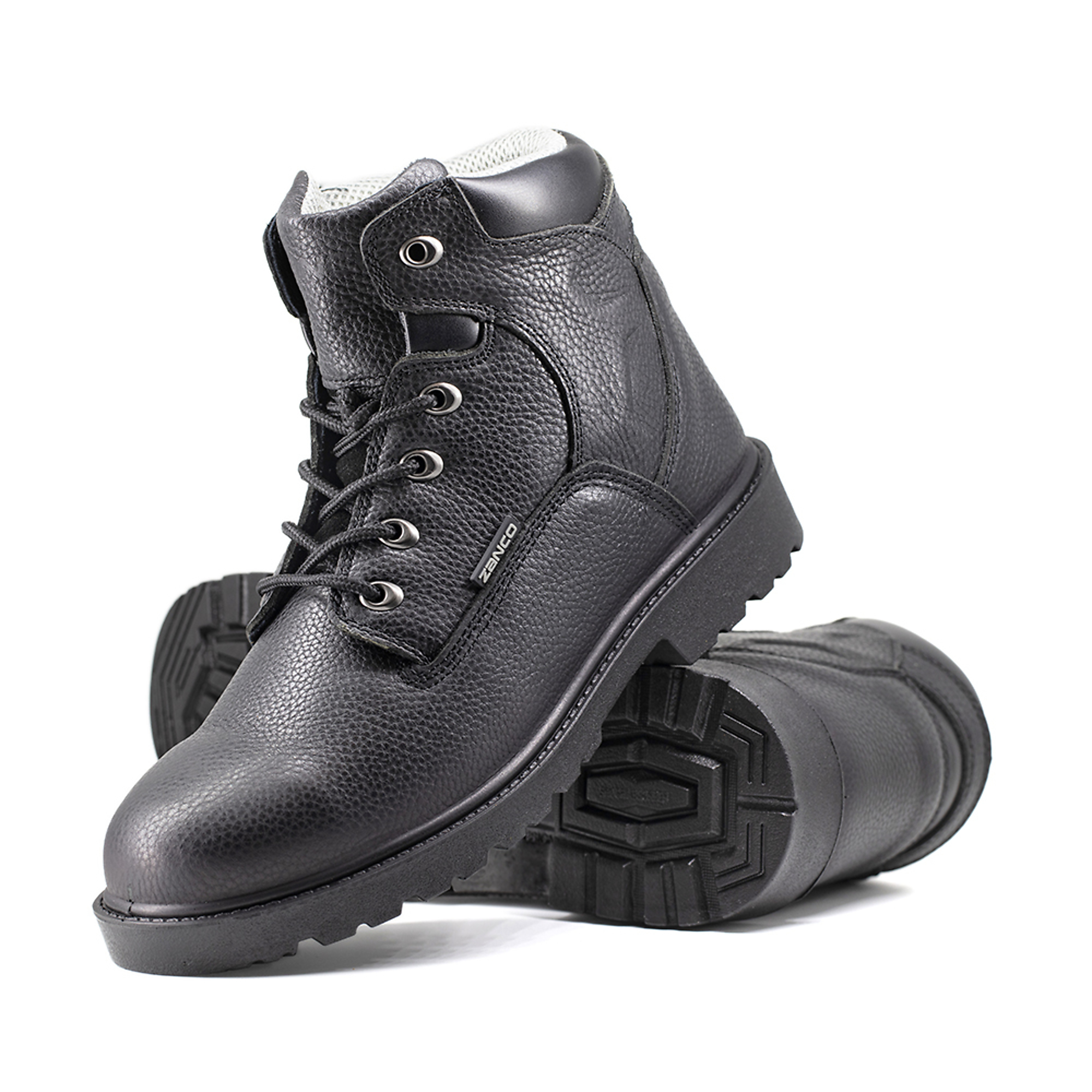 Zanco, Men's Waterproof,Steel toe,EH,Safety boots, Size 9, Width Medium, Color BLACK, Model 7682-SE-9