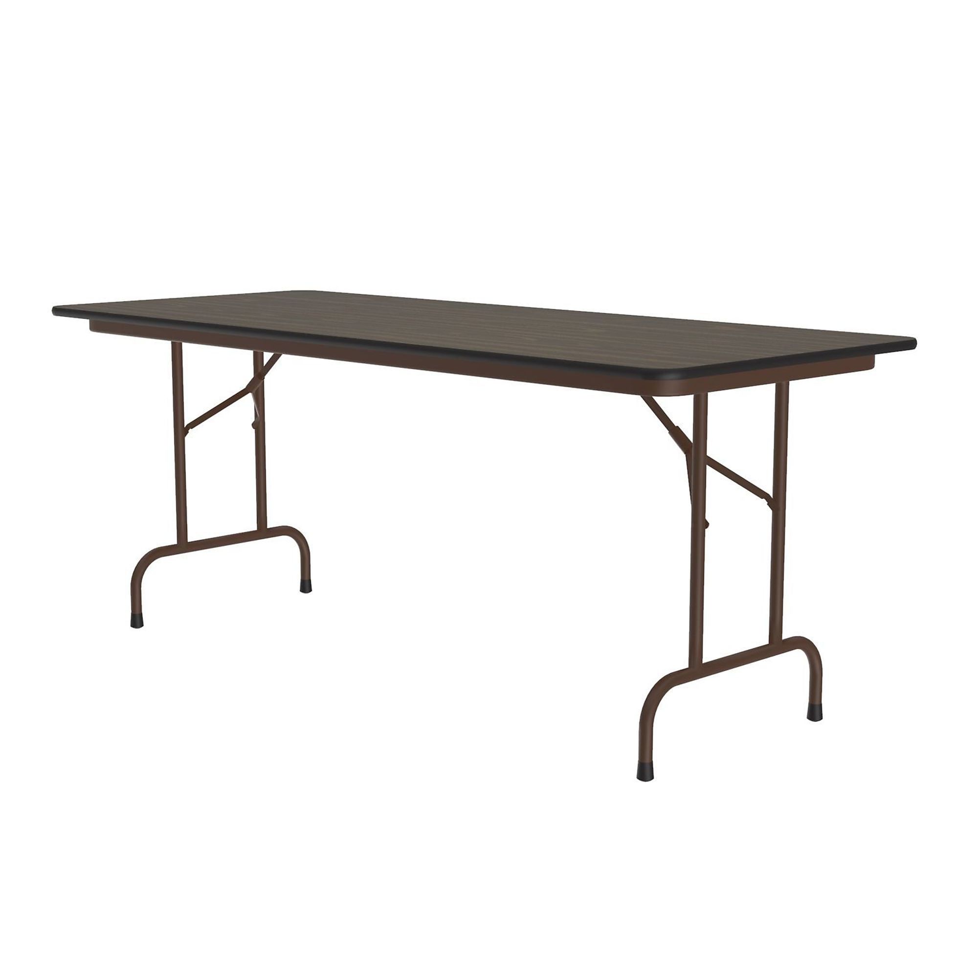 Correll, Commercial TFL Folding Table, Walnut, 30x60, Height 29 in, Width 30 in, Length 60 in, Model CF3060TF-01