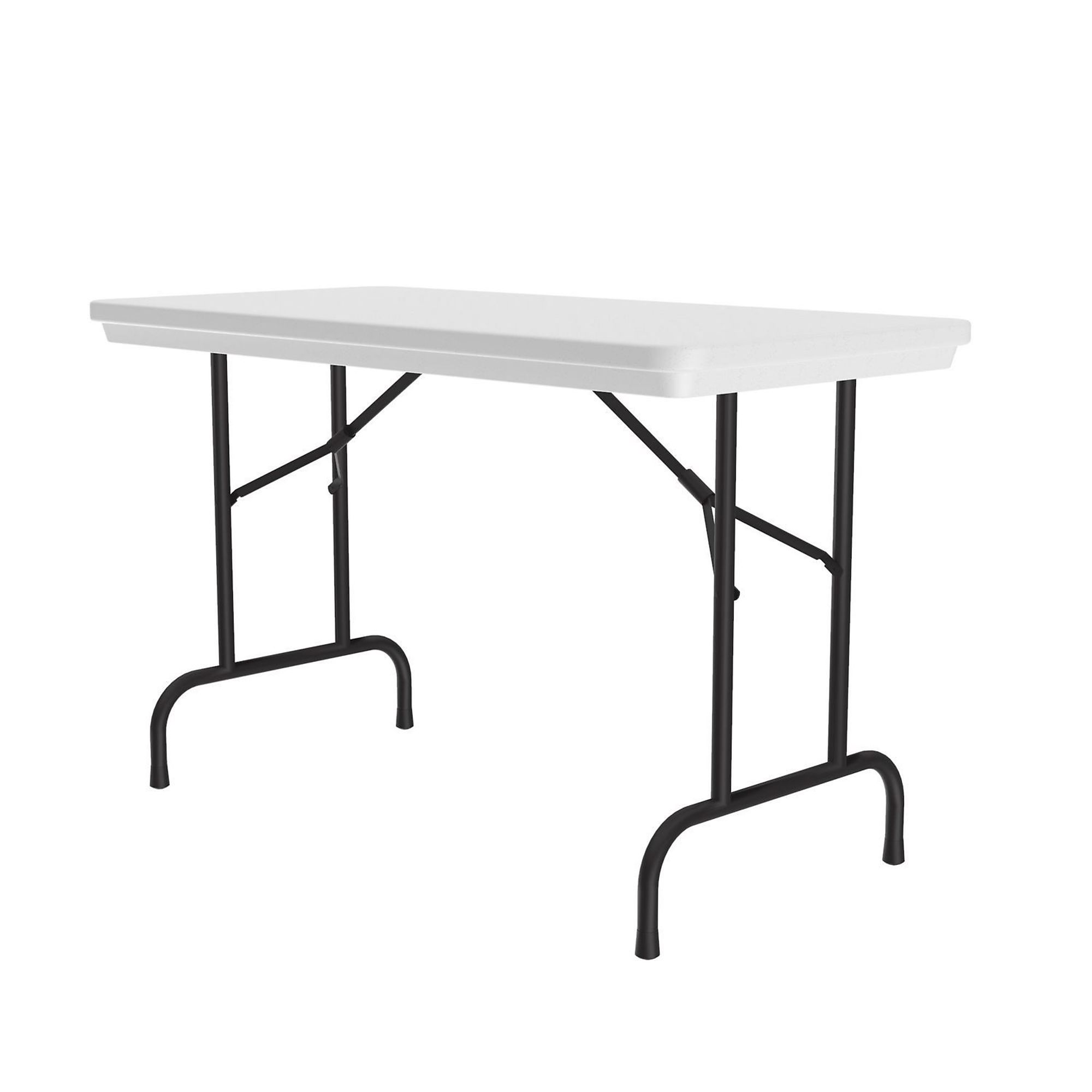 Correll, Plastic Folding Table, Gray Granite Top, 24x48, Height 29 in, Width 24 in, Length 48 in, Model R2448-23