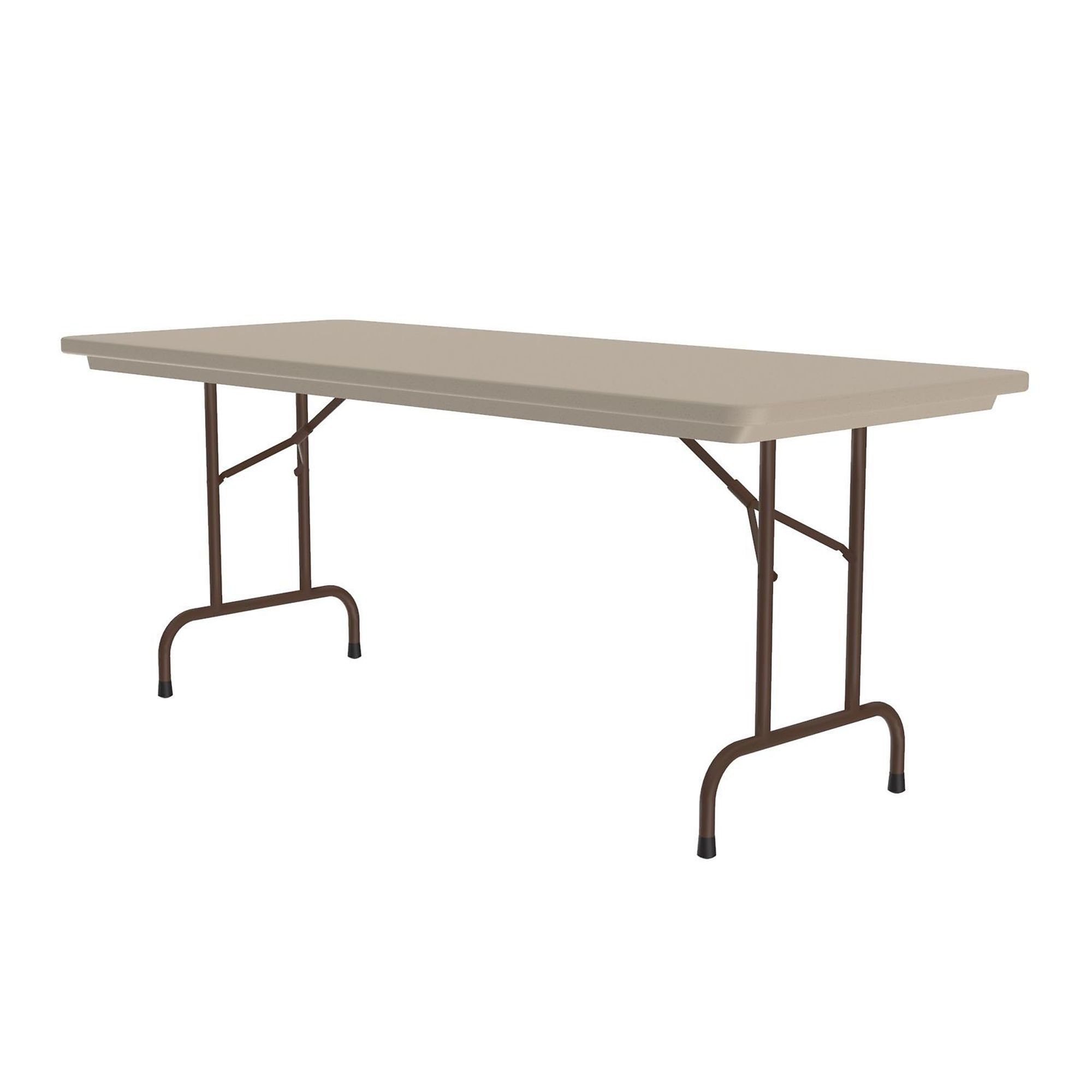 Correll, Plastic Folding Table, Mocha Granite Top, 30x60, Height 29 in, Width 30 in, Length 60 in, Model R3060-24