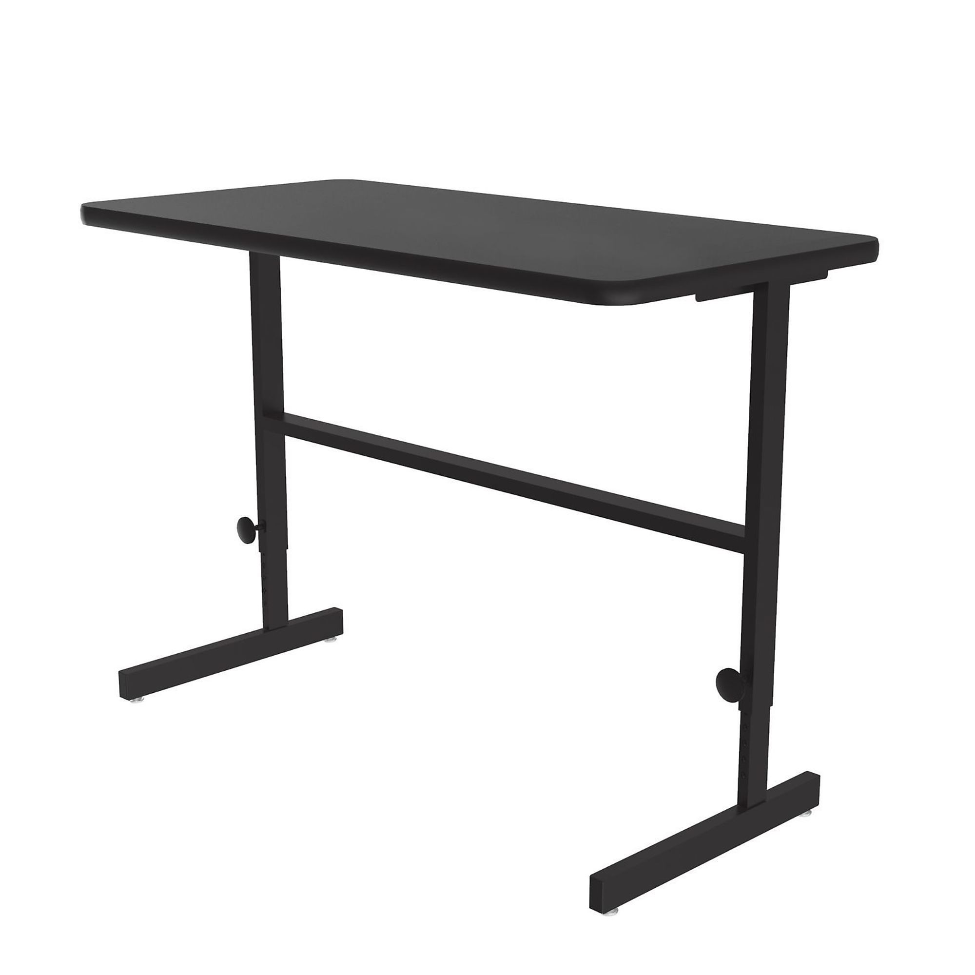 Correll, Adj Standing Desk, Bk-Granite TFL Top,24x48, Width 48 in, Height 42 in, Depth 24 in, Model CST2448TF-07