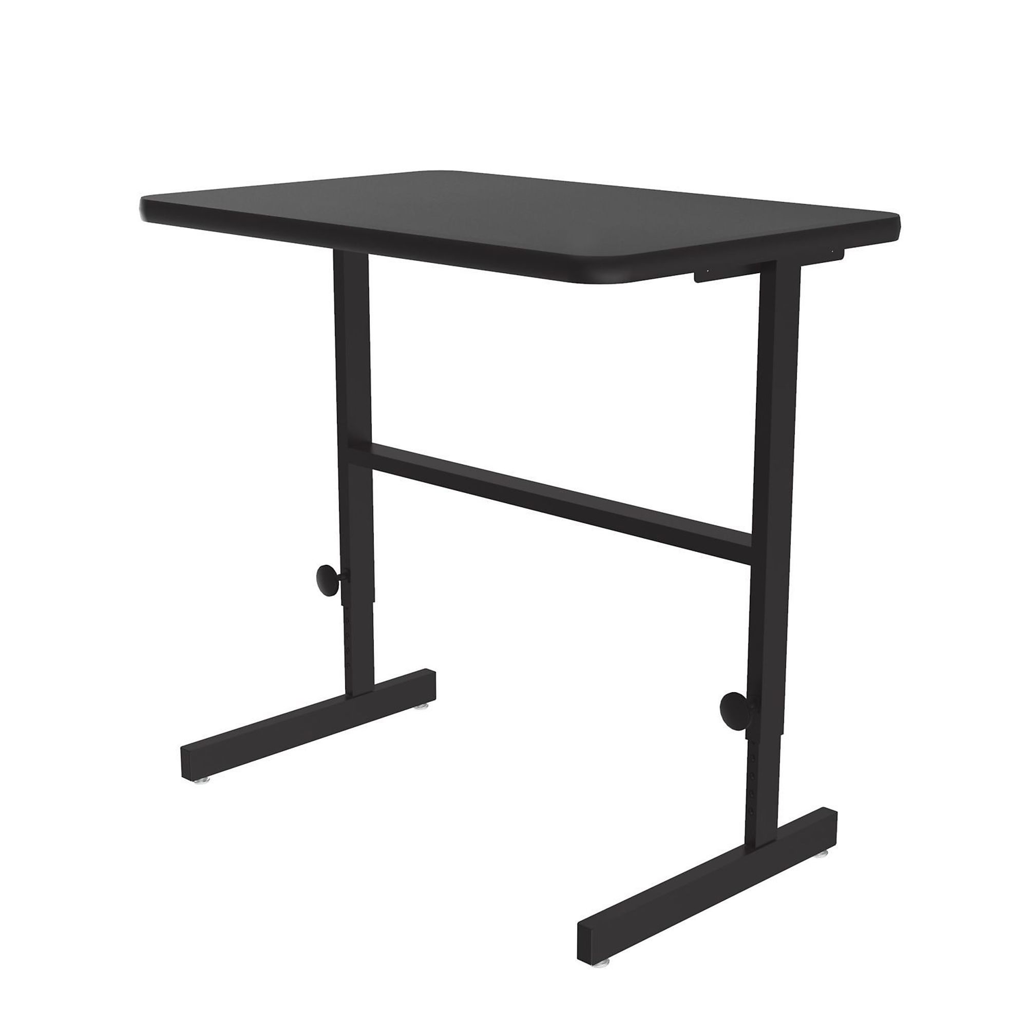 Correll, Adj Standing Desk, Bk-Granite TFL Top,24x36, Width 36 in, Height 42 in, Depth 24 in, Model CST2436TF-07