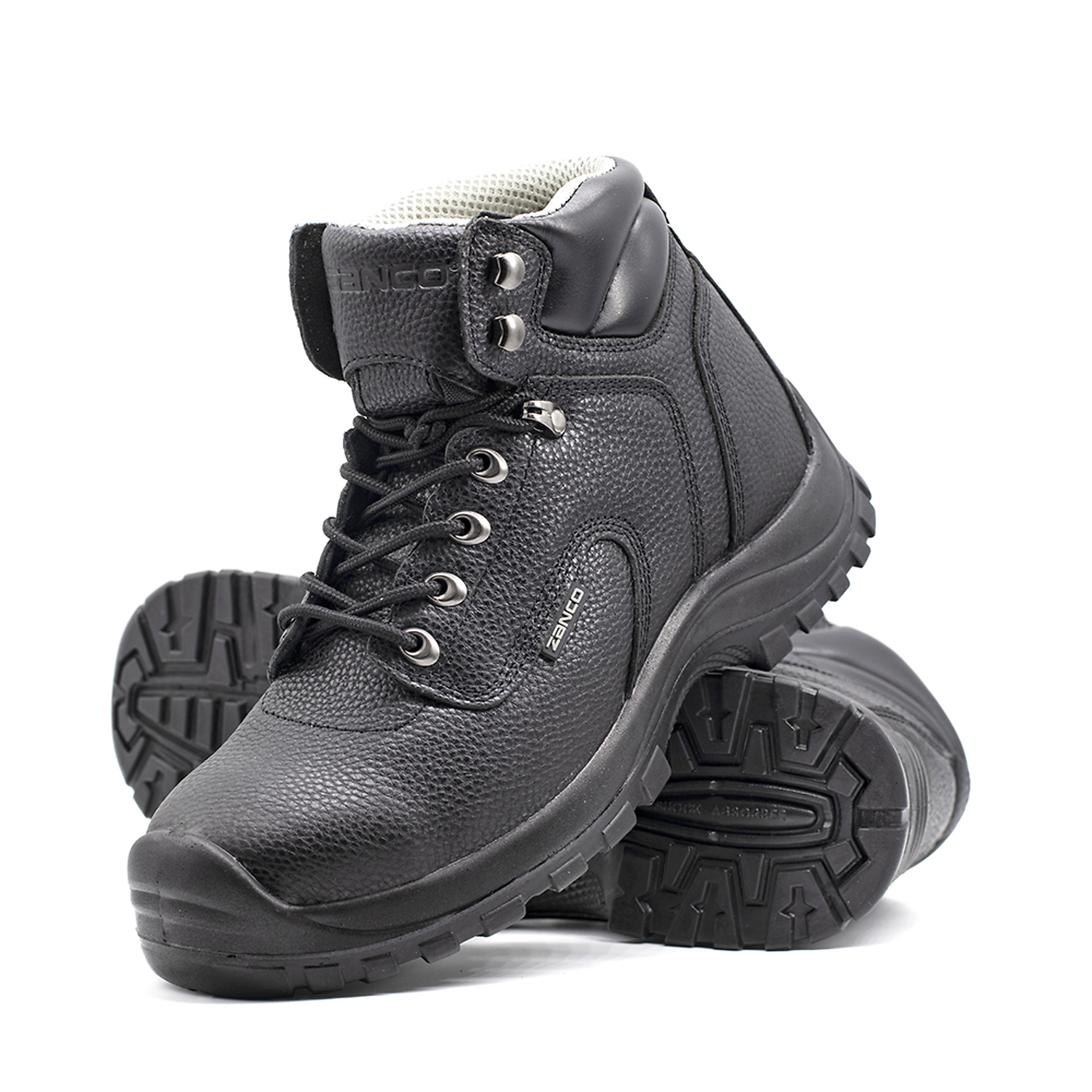 Zanco, Men's Waterproof,Steel toe,EH,Safety boots, Size 8 1/2, Width Medium, Color BLACK, Model 7667-SE-8.5