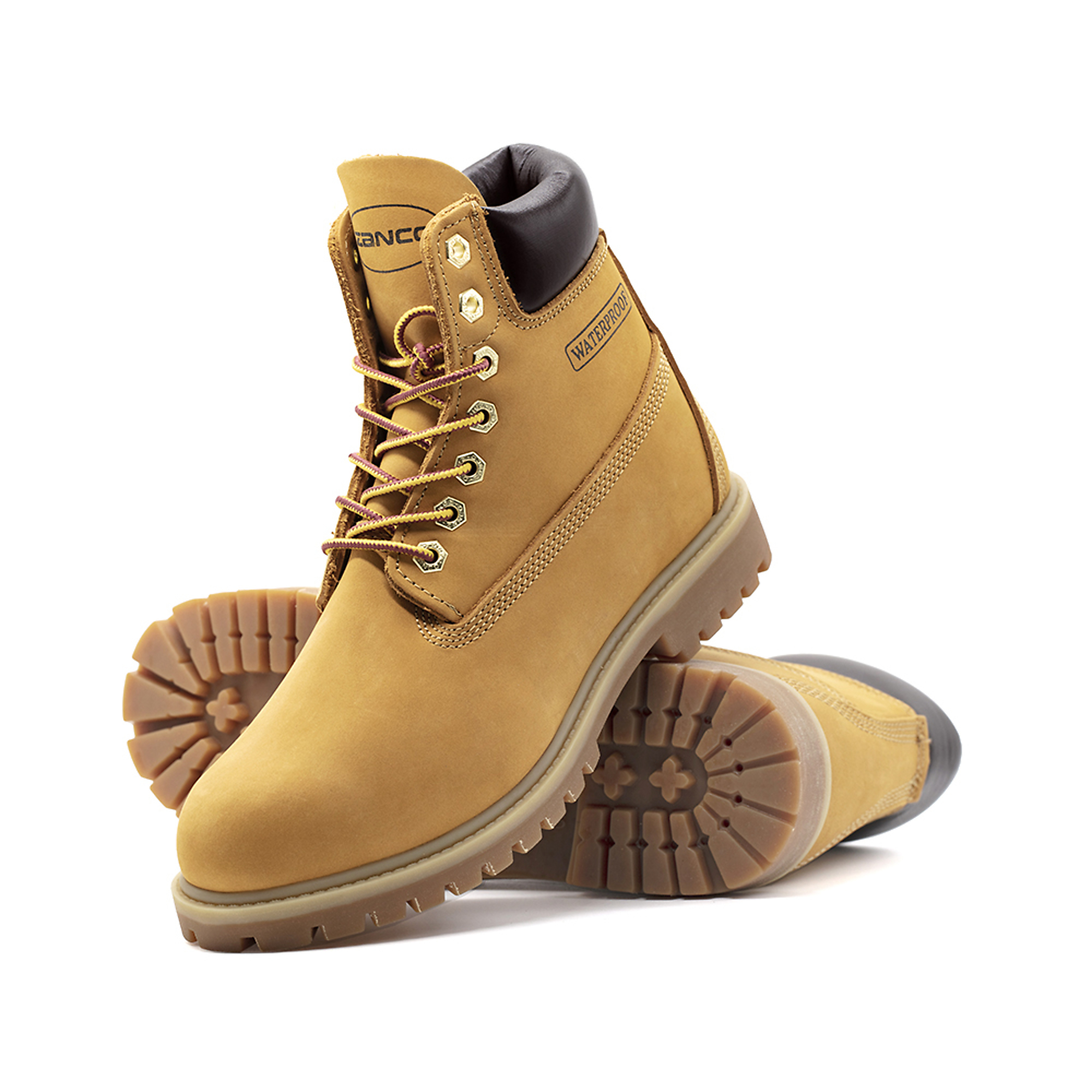 Zanco, Men's 6Inch,Waterproof, Nubuck,Work boots, Size 5 1/2, Width Medium, Color WHEAT, Model 1065-5.5