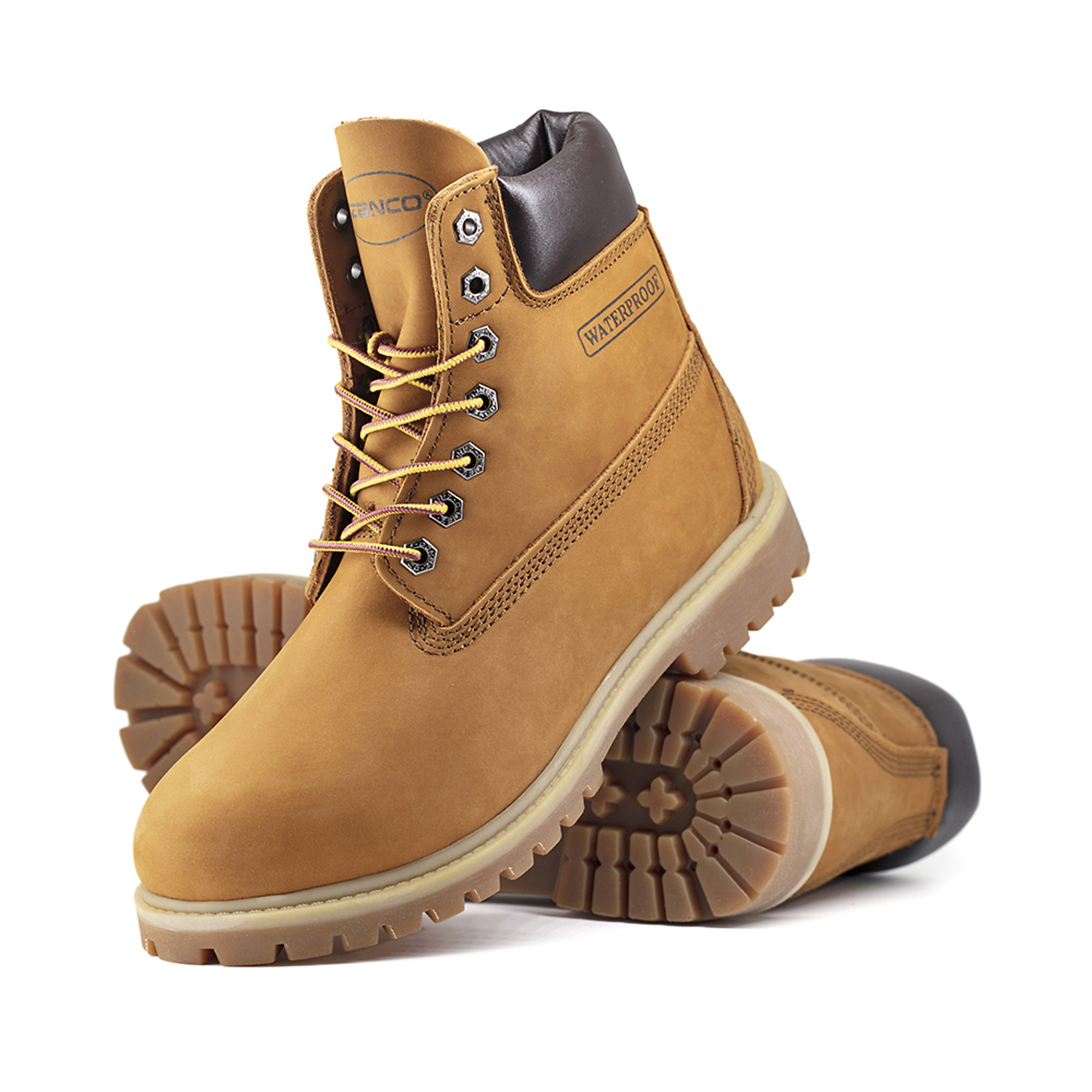 Zanco, Men's 6Inch,Waterproof, Nubuck,Work boots, Size 12, Width Medium, Color RUST, Model 1067-12