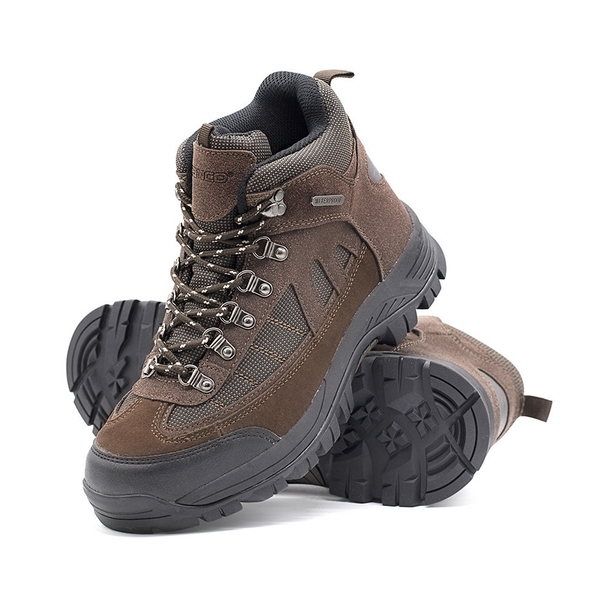 Zanco, Men's Waterproof,Mid-Top,Hiker, Size 6 1/2, Width Medium, Color BROWN, Model 3707-6.5