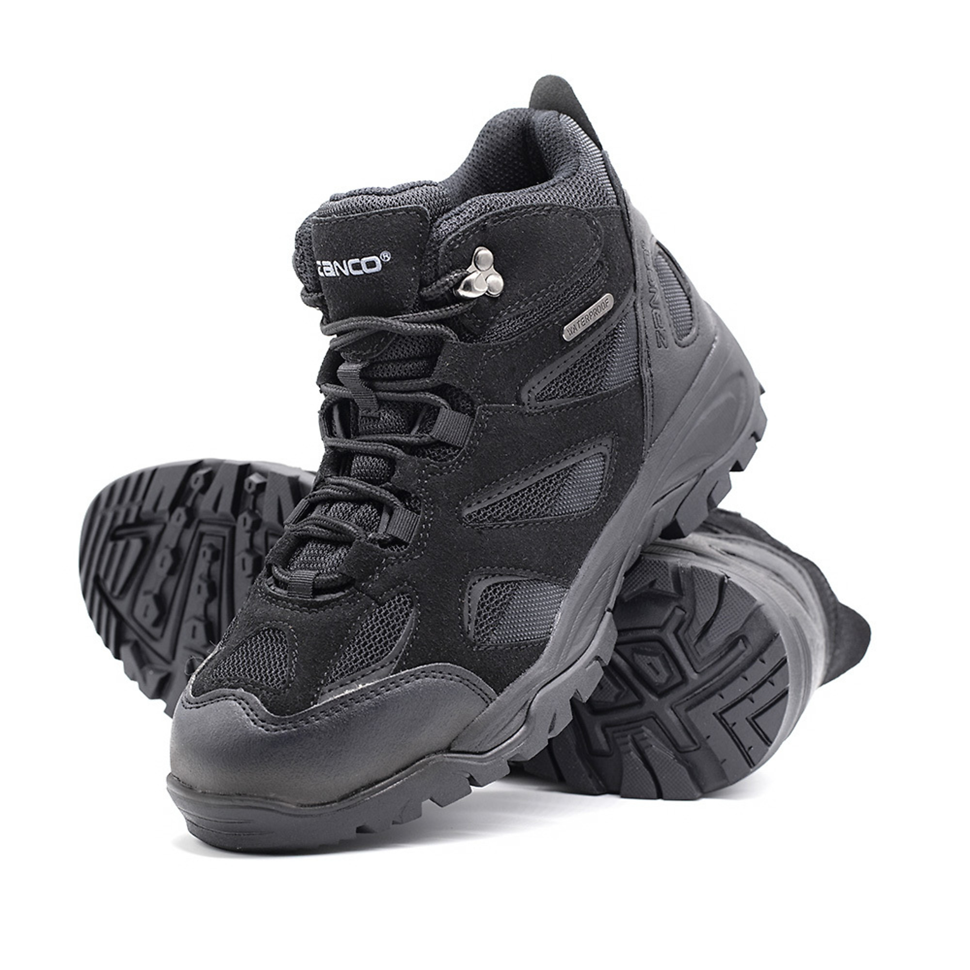 Zanco, Men's Waterproof,Mid-Top,Hiker, Size 12, Width Medium, Color BLACK, Model 3712-12