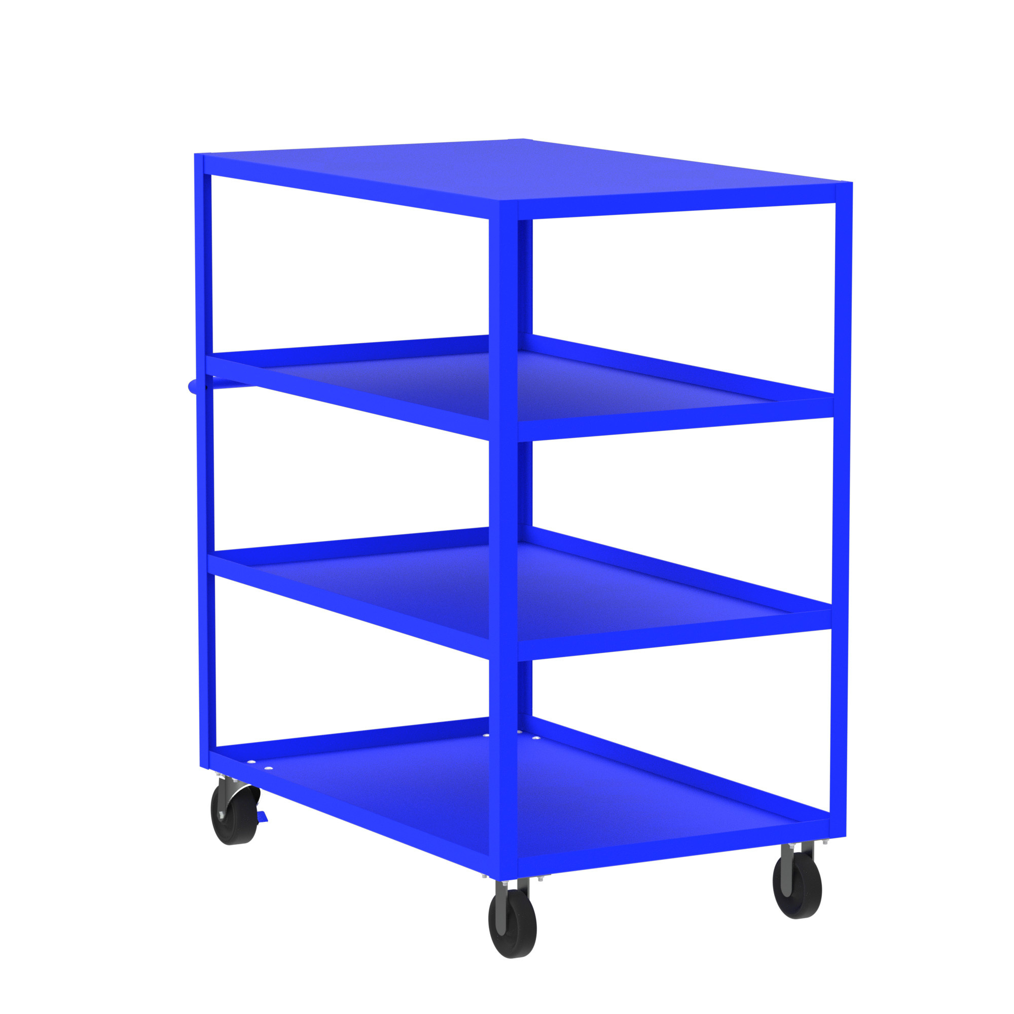 Valley Craft, 4-Shelf Utility Cart, Flat Top, Total Capacity 3600 lb, Shelves (qty.) 4, Material Steel, Model F89246BUPH