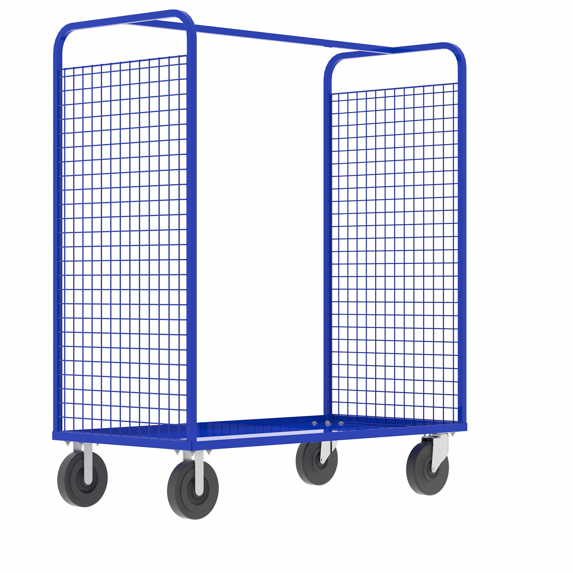 Valley Craft, 2-Sided Stock Picking Cage Cart, Total Capacity 1600 lb, Material Steel, Model F89254VCBL