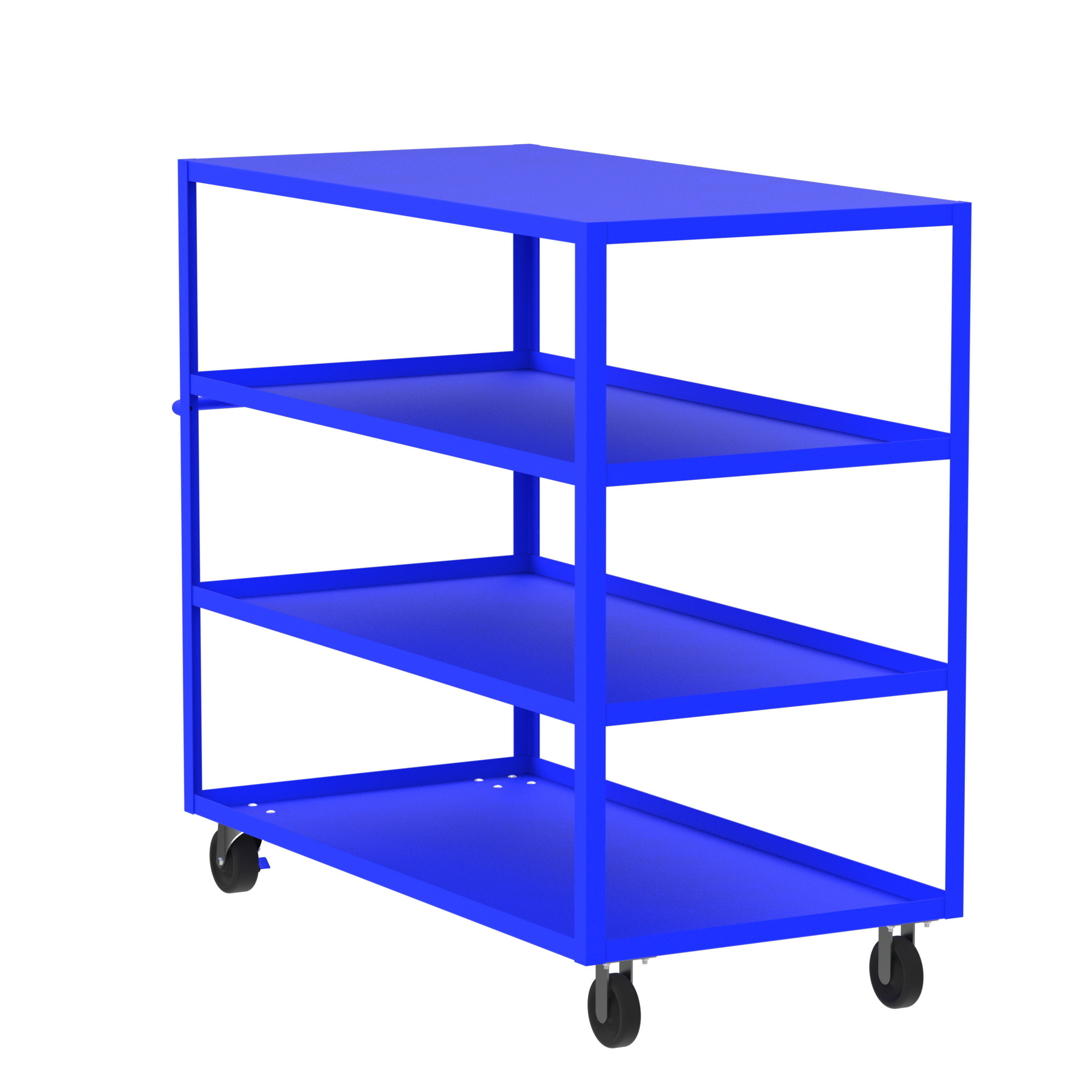 Valley Craft, 4-Shelf Utility Cart, Flat Top, Total Capacity 3600 lb, Shelves (qty.) 4, Material Steel, Model F89167BUPH