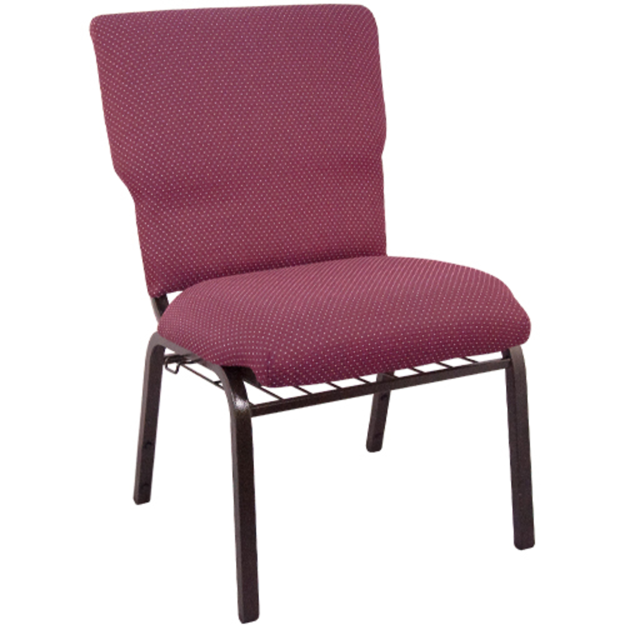 Flash Furniture, Burgundy Pattern Discount Church Chair - 21Inch Wide, Primary Color Burgundy, Included (qty.) 1, Model EPCHT100