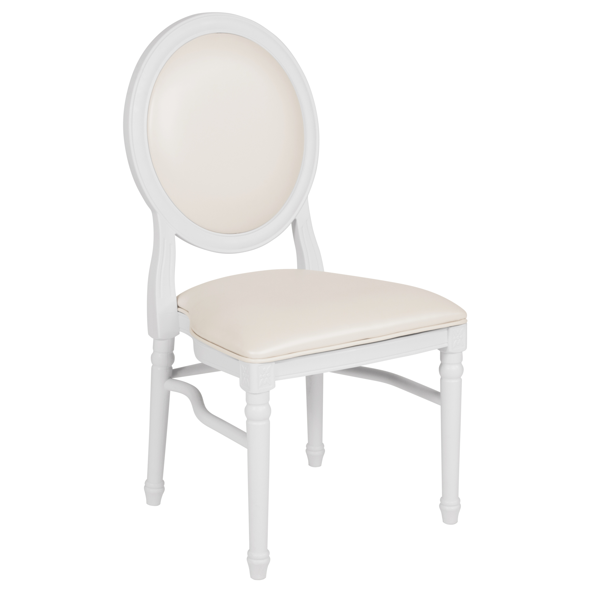 Flash Furniture, 900 lb. Rated Chair - White Seat and White Frame, Primary Color White, Included (qty.) 1, Model LEWWMON