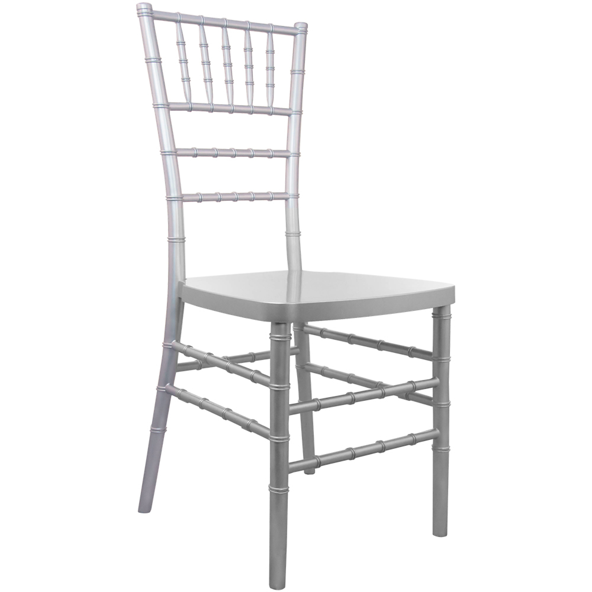 Flash Furniture, Silver Resin Chiavari Chair, Primary Color Gray, Included (qty.) 1, Model RSCHIS