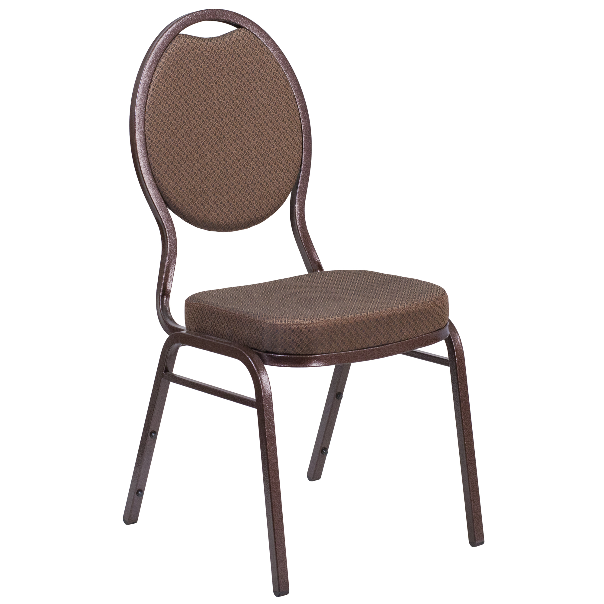 Flash Furniture, Brown Patterned Fabric Stacking Banquet Chair, Primary Color Brown, Included (qty.) 1, Model FDC04CPR08T02