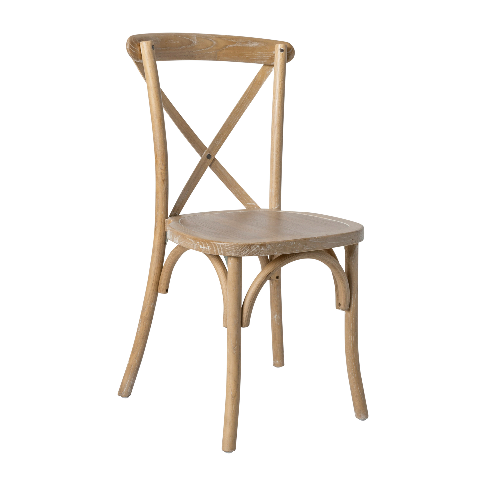 Flash Furniture, Natural With White Grain X-Back Chair, Primary Color Brown, Included (qty.) 1 Model XBACKNWG