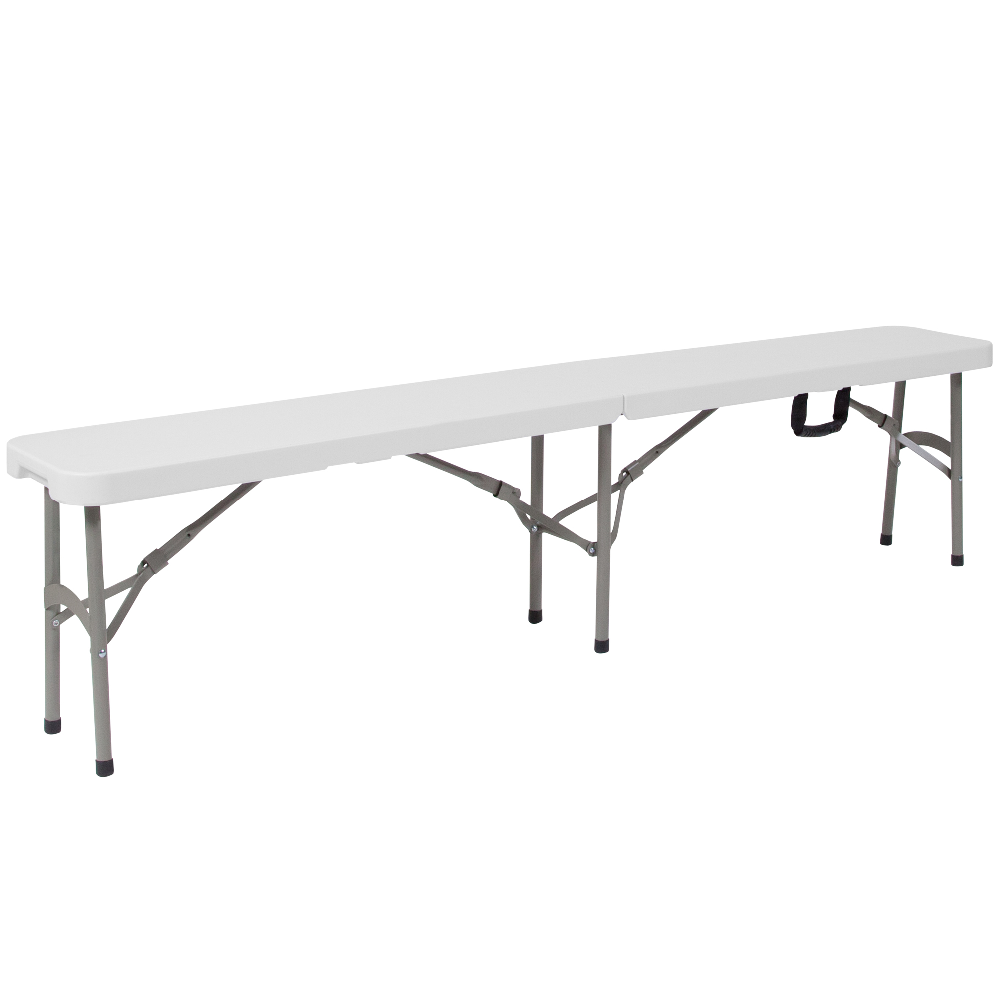 Flash Furniture, 11Inch W x 72Inch L Granite White Folding Bench w/ Handle, Primary Color White, Included (qty.) 1, Model DADYCD183Z2