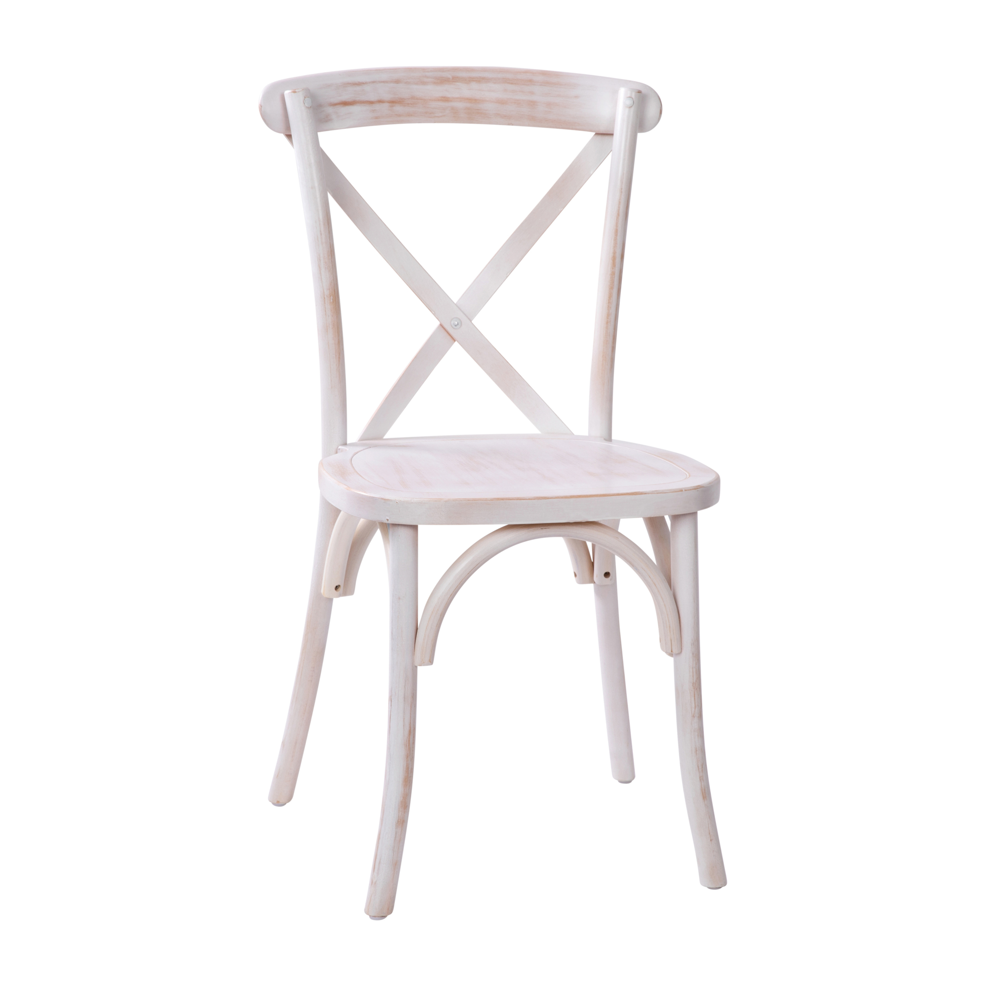 Flash Furniture, Lime Wash X-Back Chair, Primary Color White, Included (qty.) 1, Model XBACKLW