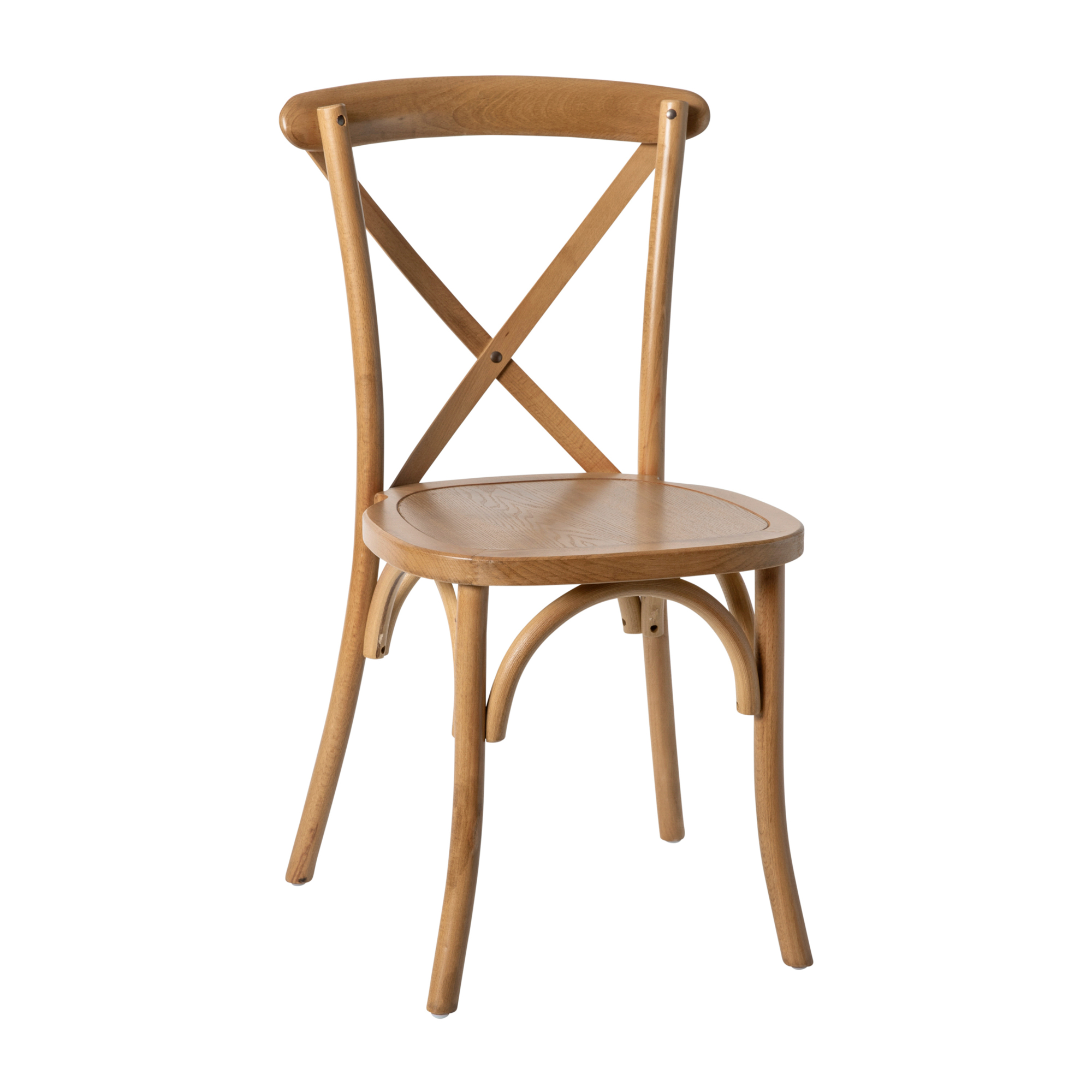 Flash Furniture, Light Brown X-Back Chair, Primary Color Brown, Included (qty.) 1 Model XBACKLB