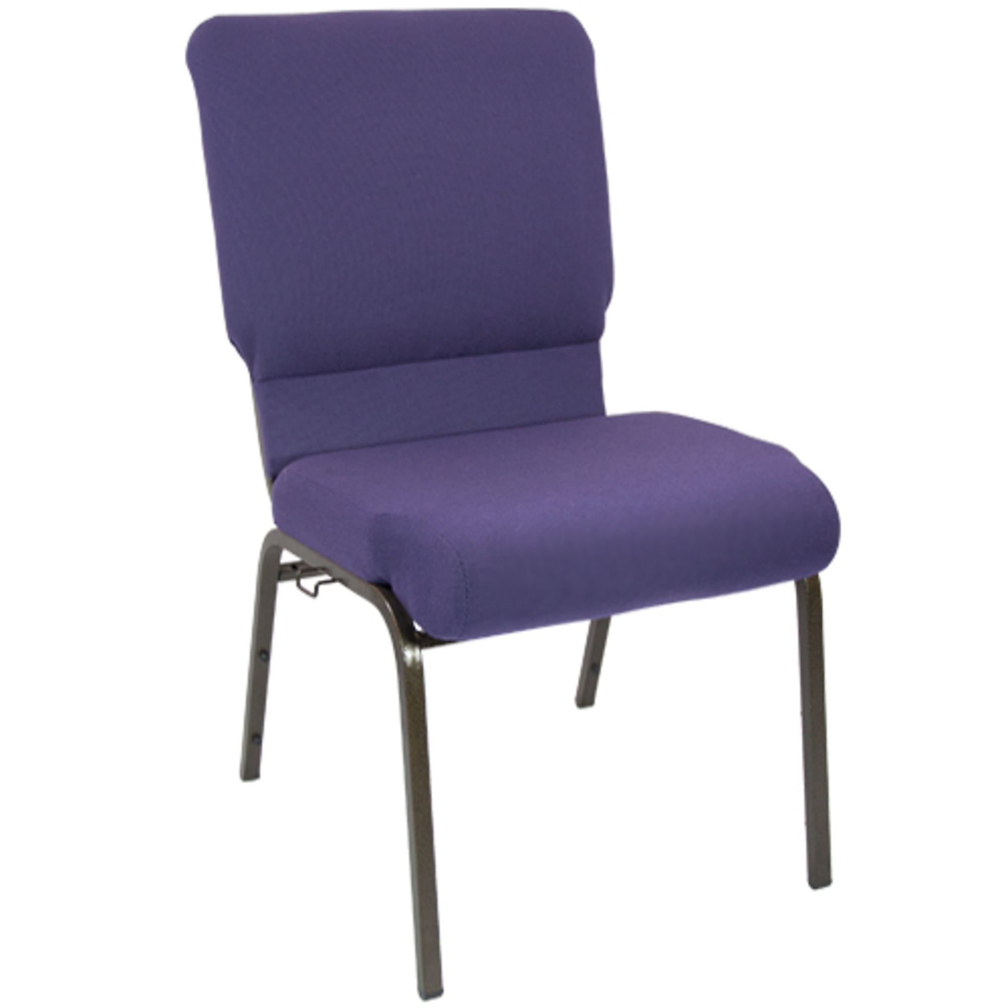 Flash Furniture, Eggplant Church Chair 18.5Inch Wide, Primary Color Purple, Included (qty.) 1, Model PCHT185115