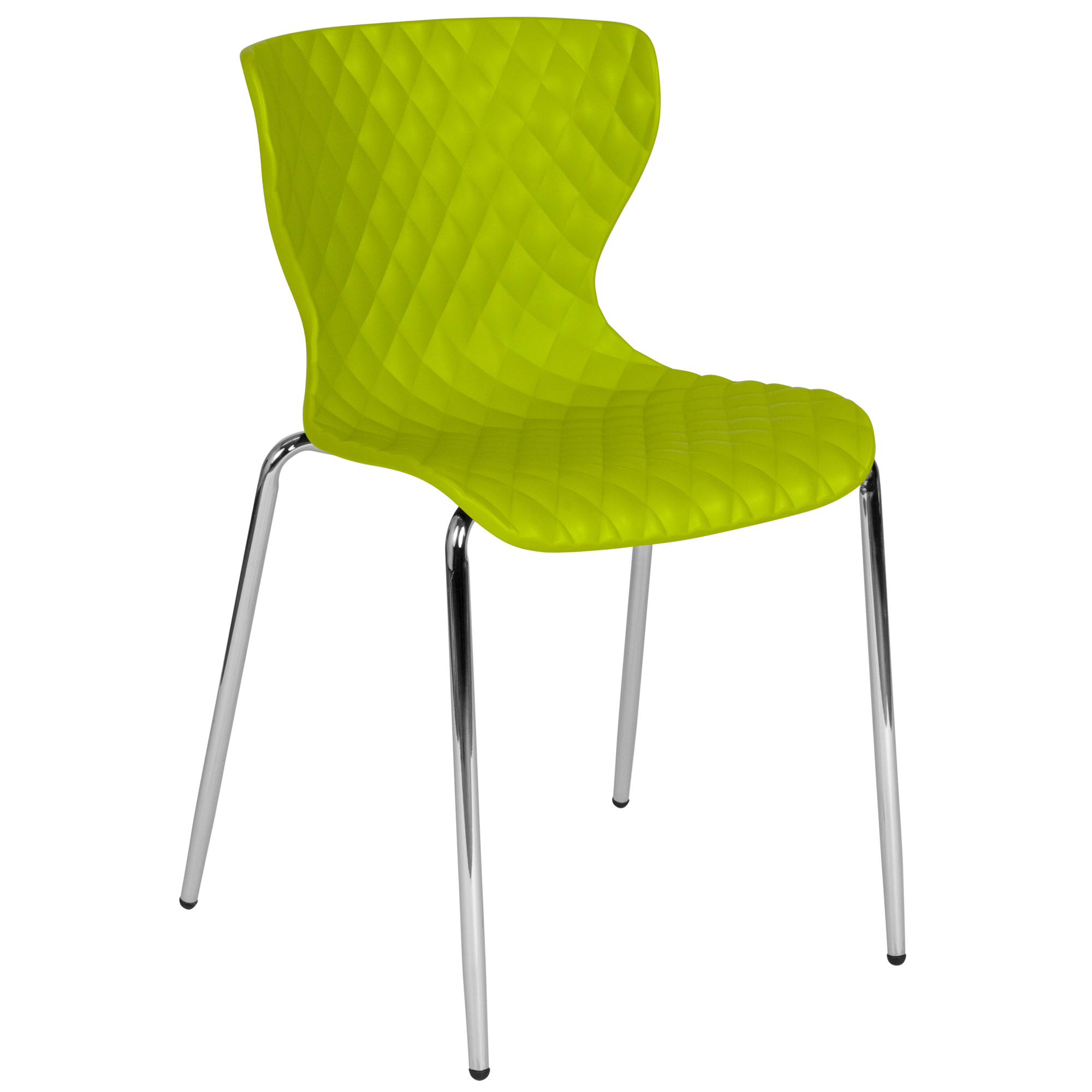 Flash Furniture, Contemporary Citrus Green Plastic Stack Chair, Primary Color Green, Included (qty.) 1, Model LF707CCGRN