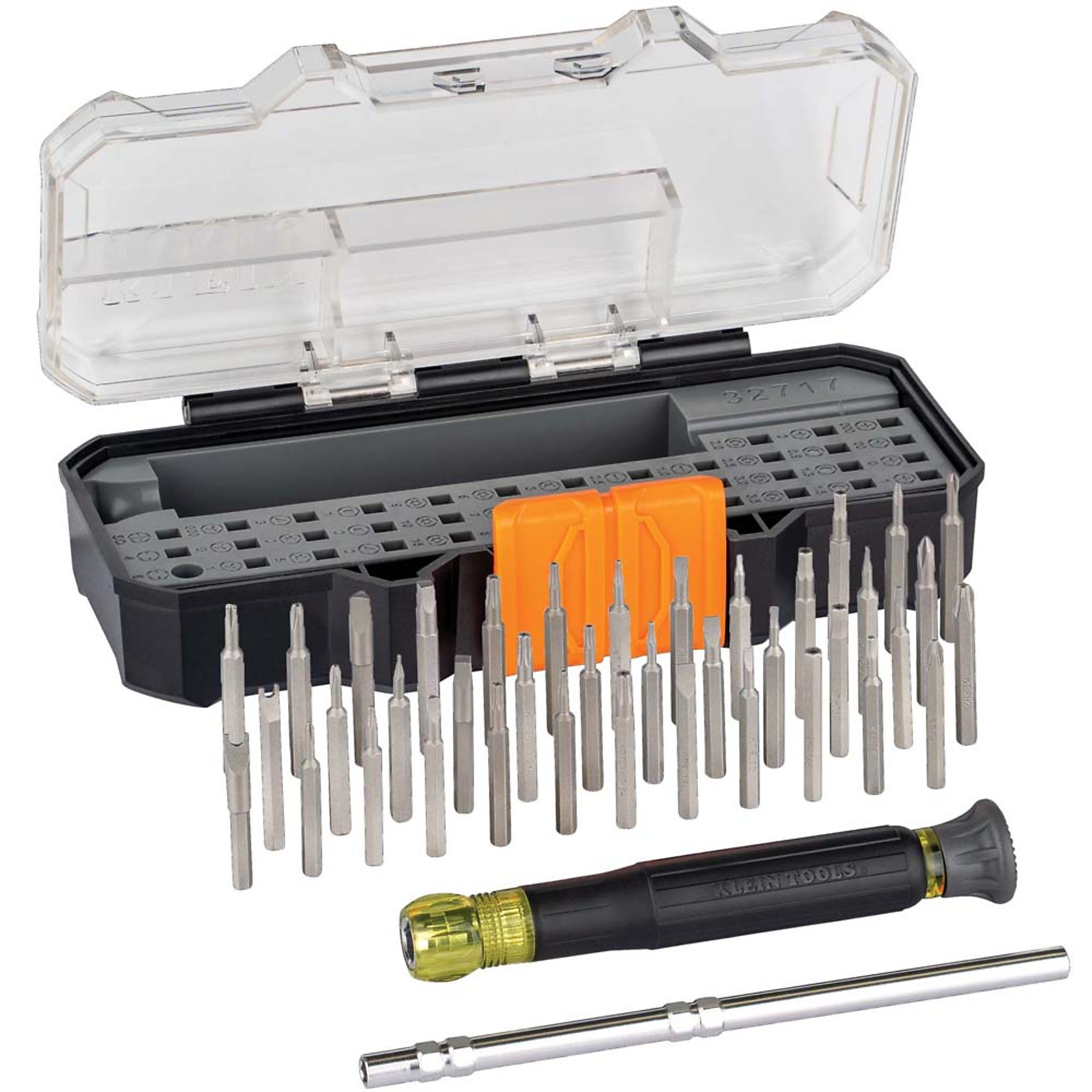 Klein Tools, All-in-1 Precision Screwdriver Set with Case, Drive Type Other, Model 32717