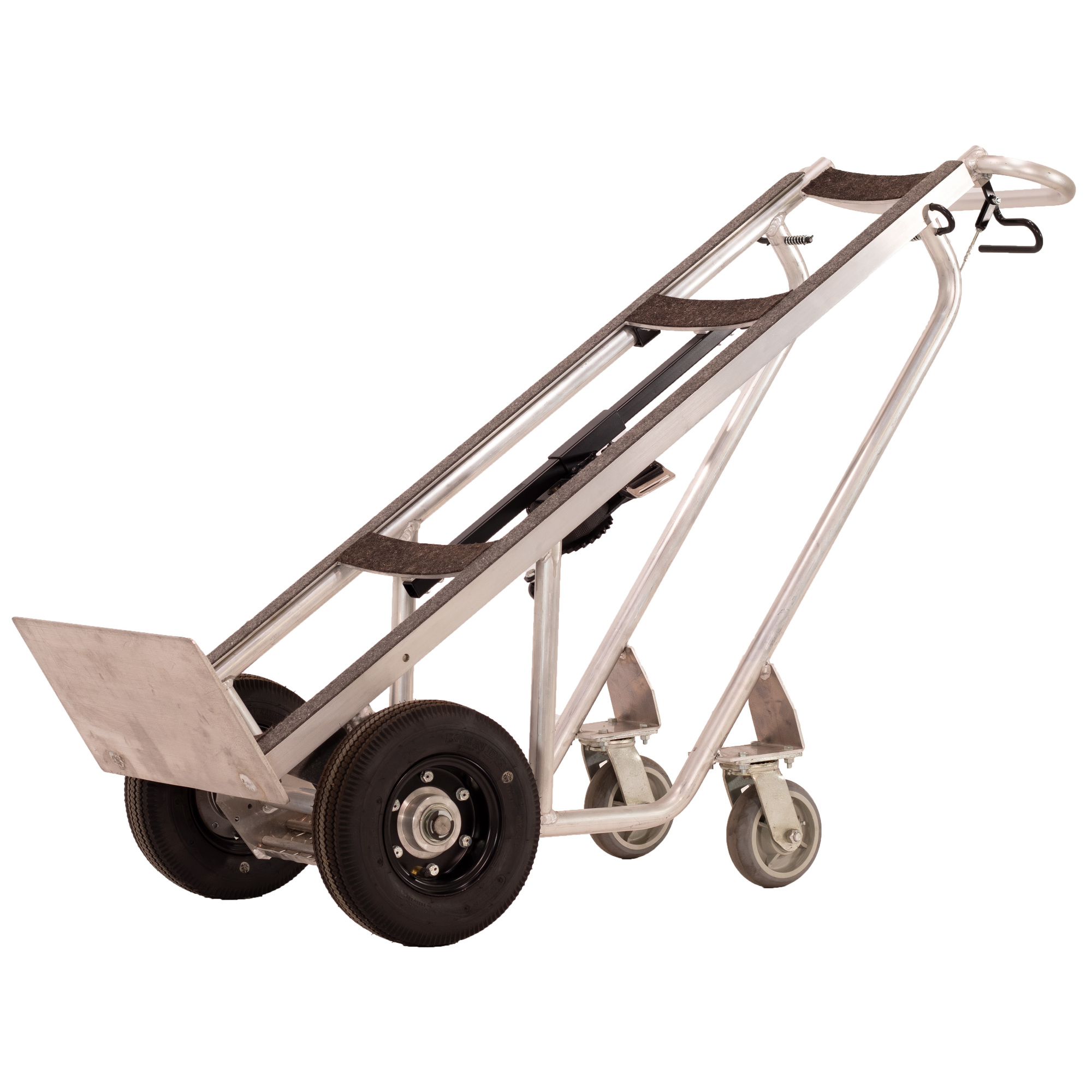 Valley Craft, Deluxe Commercial Hand Truck, Spring Loaded Frame, Load Capacity 1000 lb, Height 62 in, Material Aluminum, Model F89206