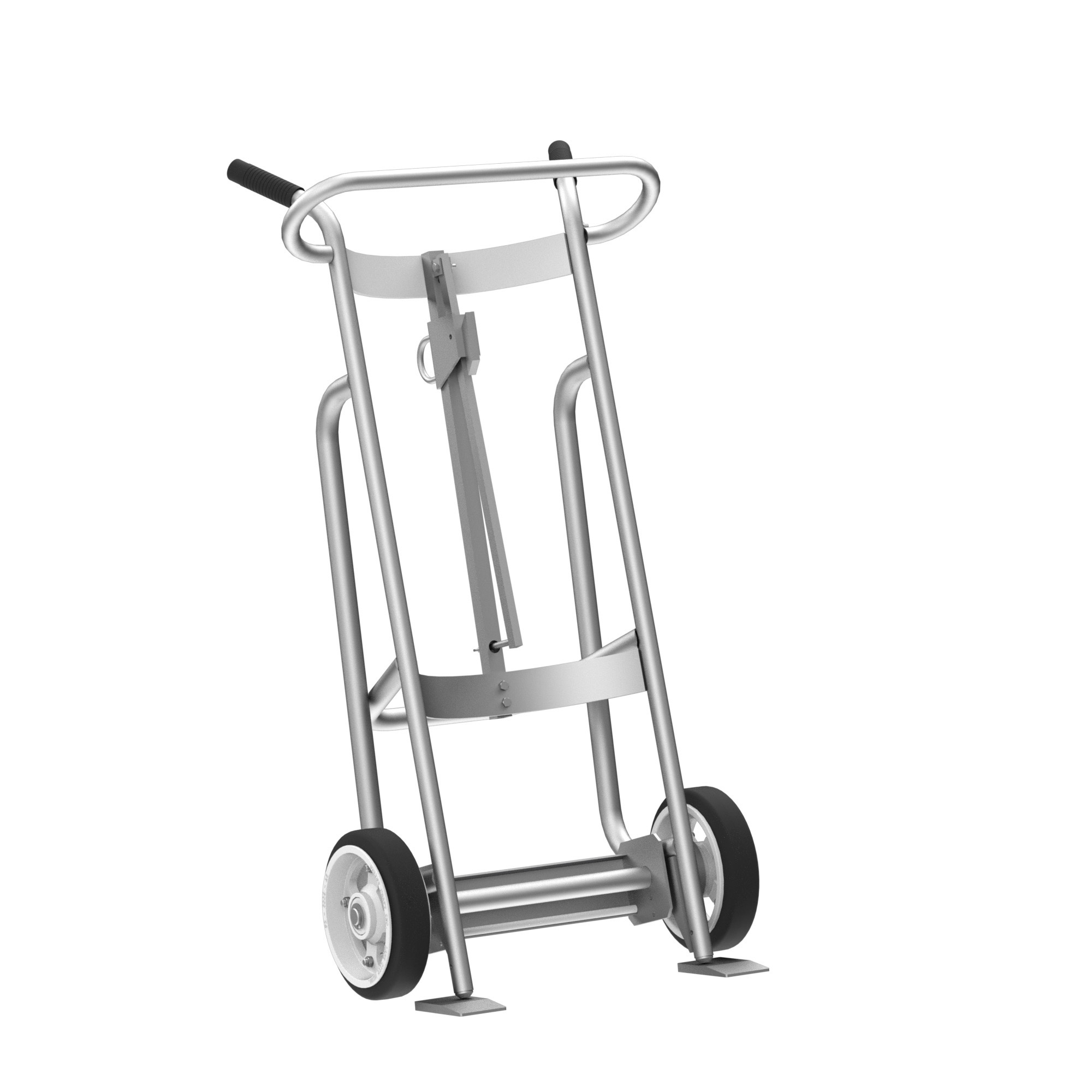 Valley Craft, 2-Wheel Drum Hand Truck, Load Capacity 1000 lb, Height 52 in, Material Aluminum, Model F81625A0