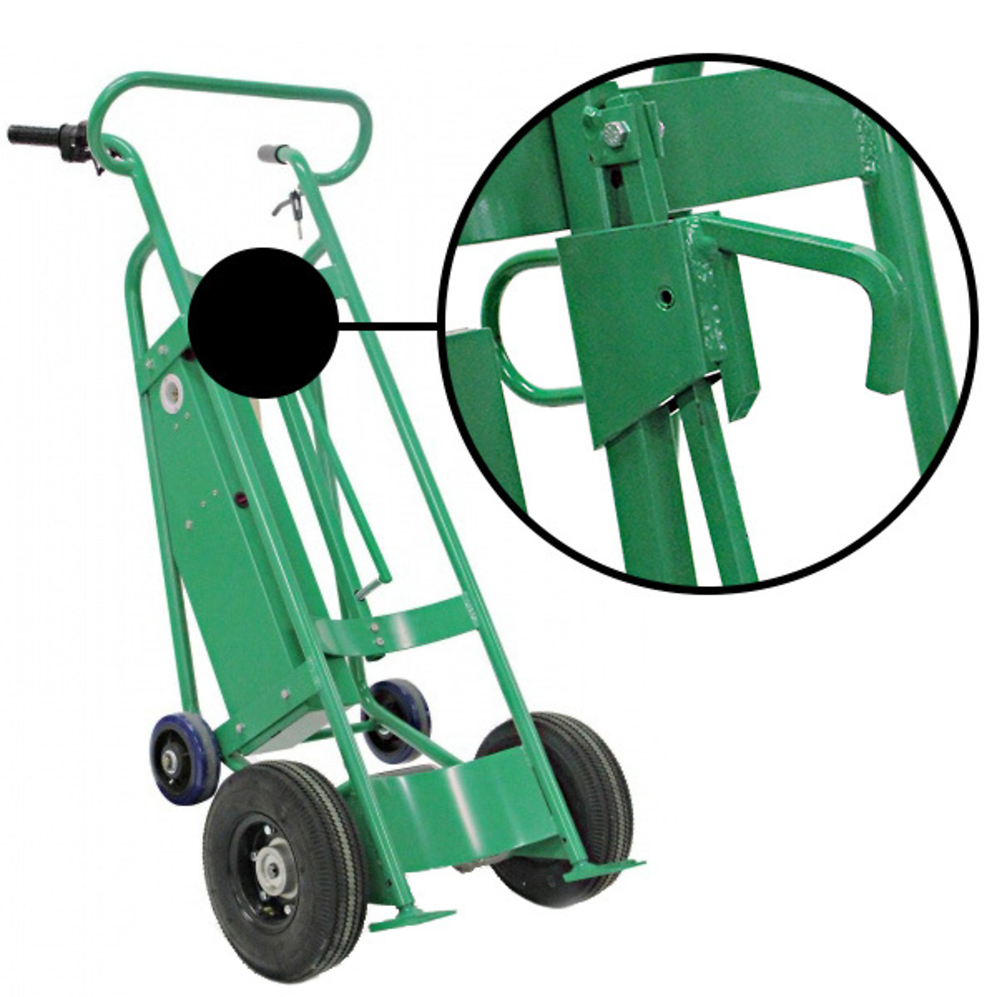 Valley Craft, Powered Drum Hand Truck, Load Capacity 800 lb, Height 60 in, Material Steel, Model F89484L