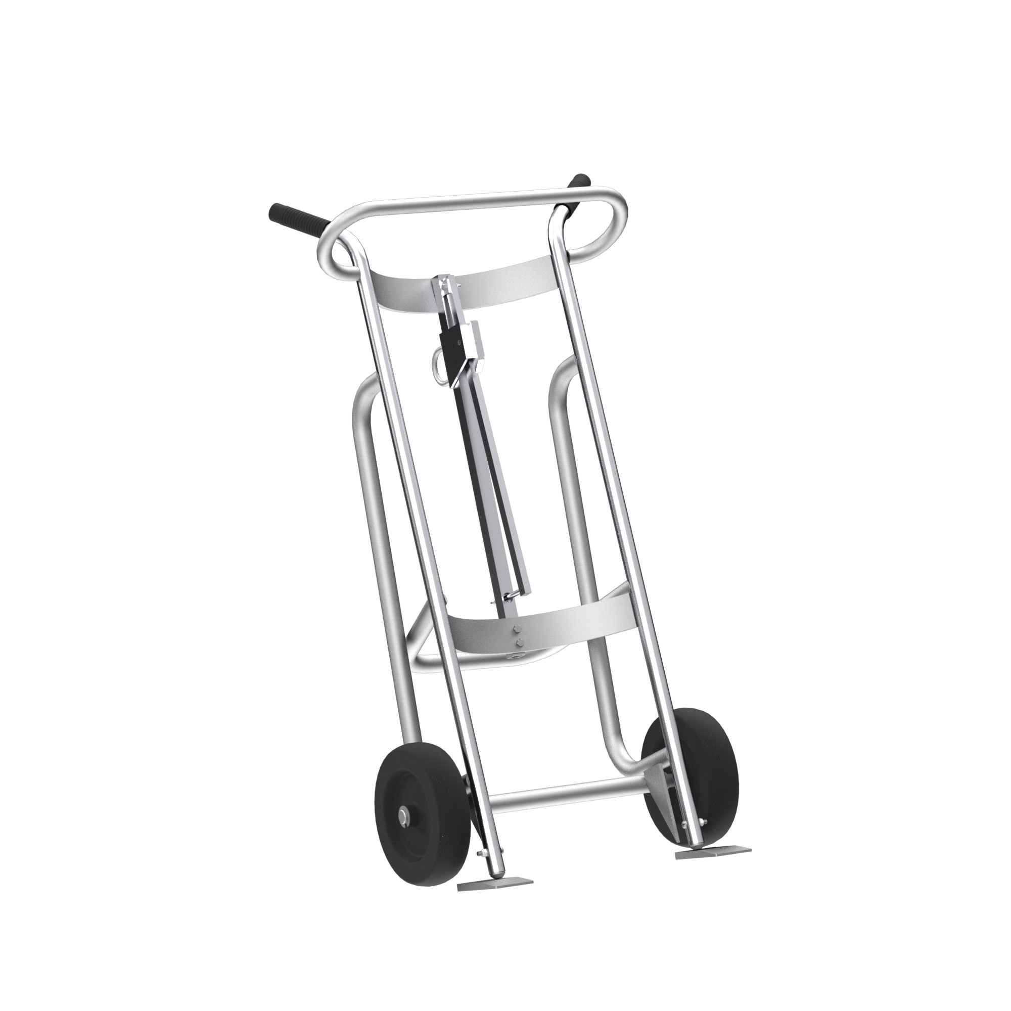 Valley Craft, 2-Wheel Drum Hand Truck, Load Capacity 1000 lb, Height 52 in, Material Aluminum, Model F81770A3