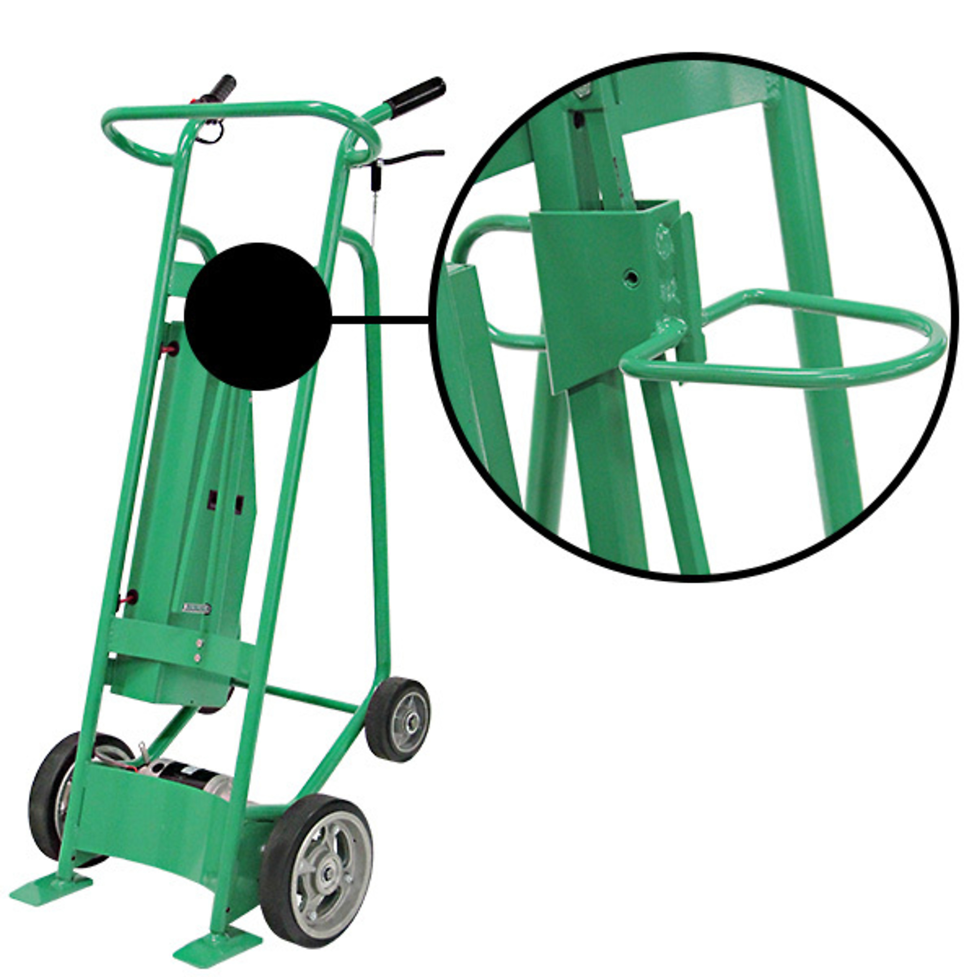 Valley Craft, Powered Drum Hand Truck, Load Capacity 800 lb, Height 60 in, Material Steel, Model F89503P