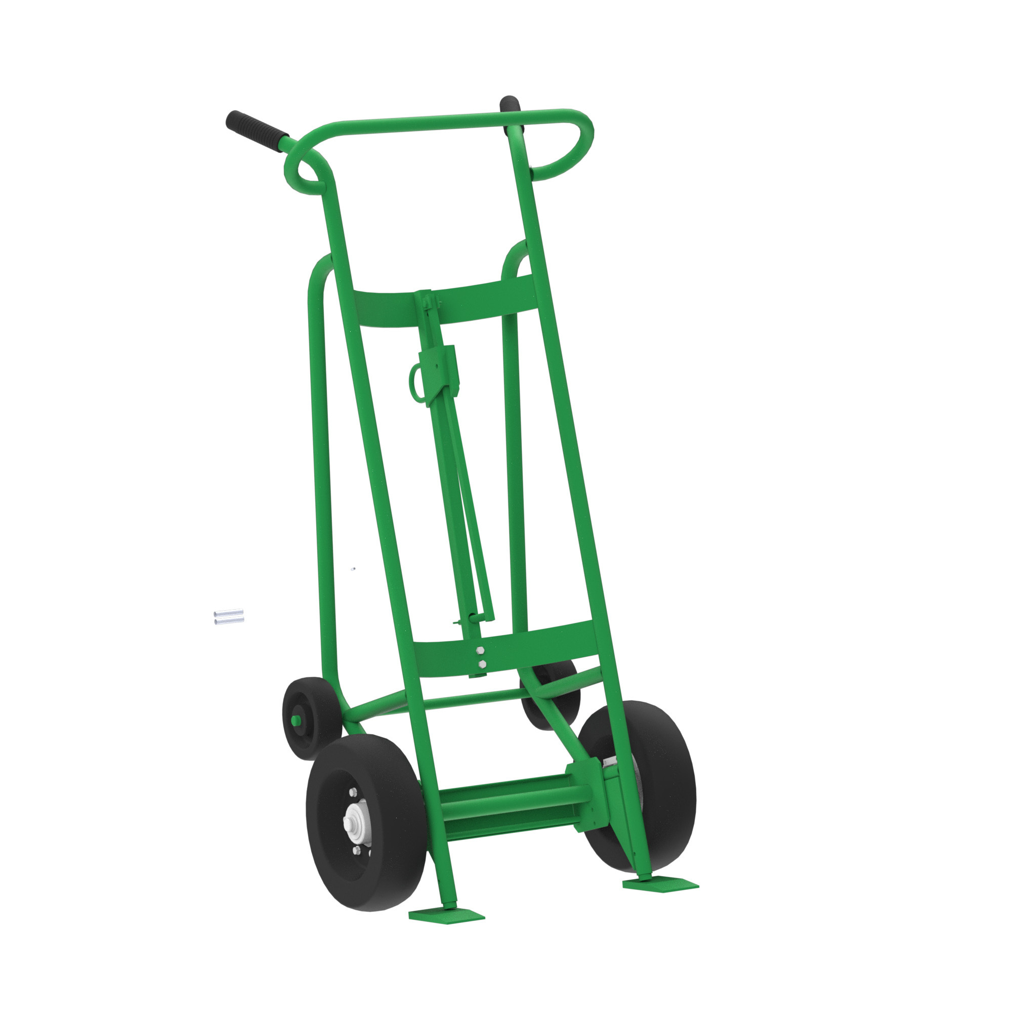 Valley Craft, 4-Wheel Drum Hand Truck, Load Capacity 1000 lb, Height 60 in, Material Steel, Model F83160A7