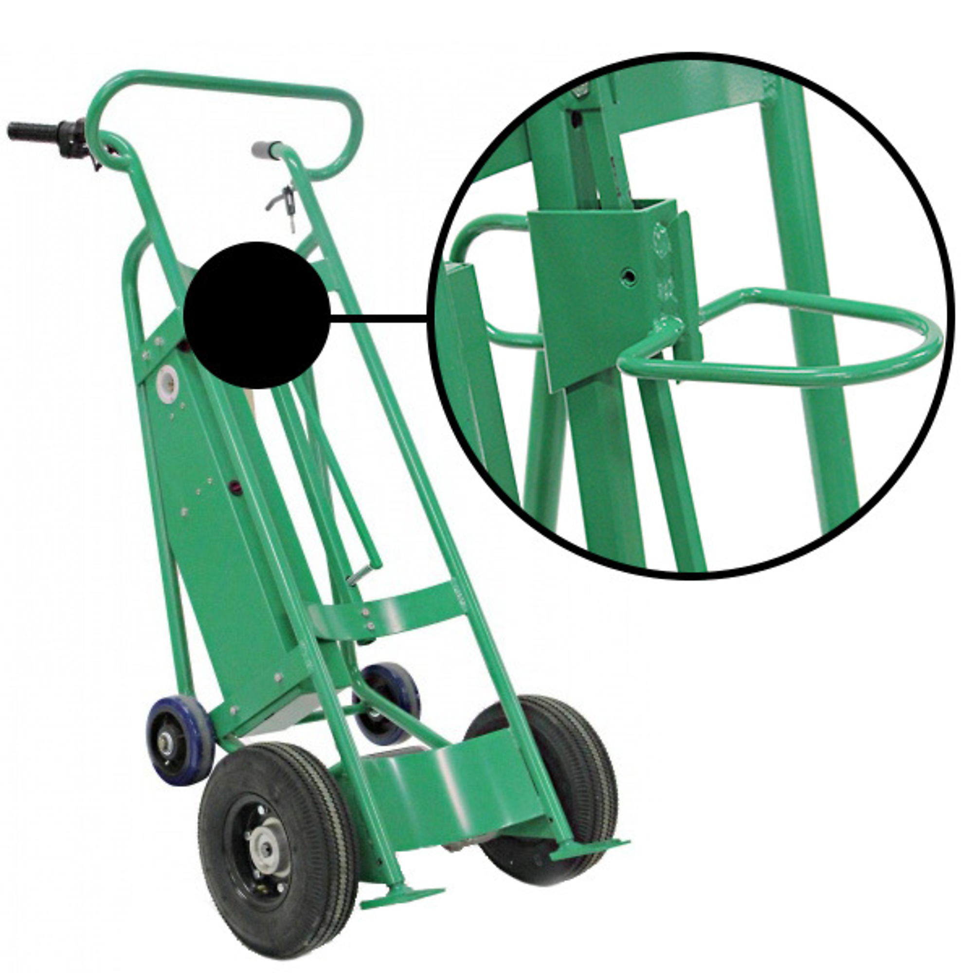 Valley Craft, Powered Drum Hand Truck, Load Capacity 800 lb, Height 60 in, Material Steel, Model F89484P
