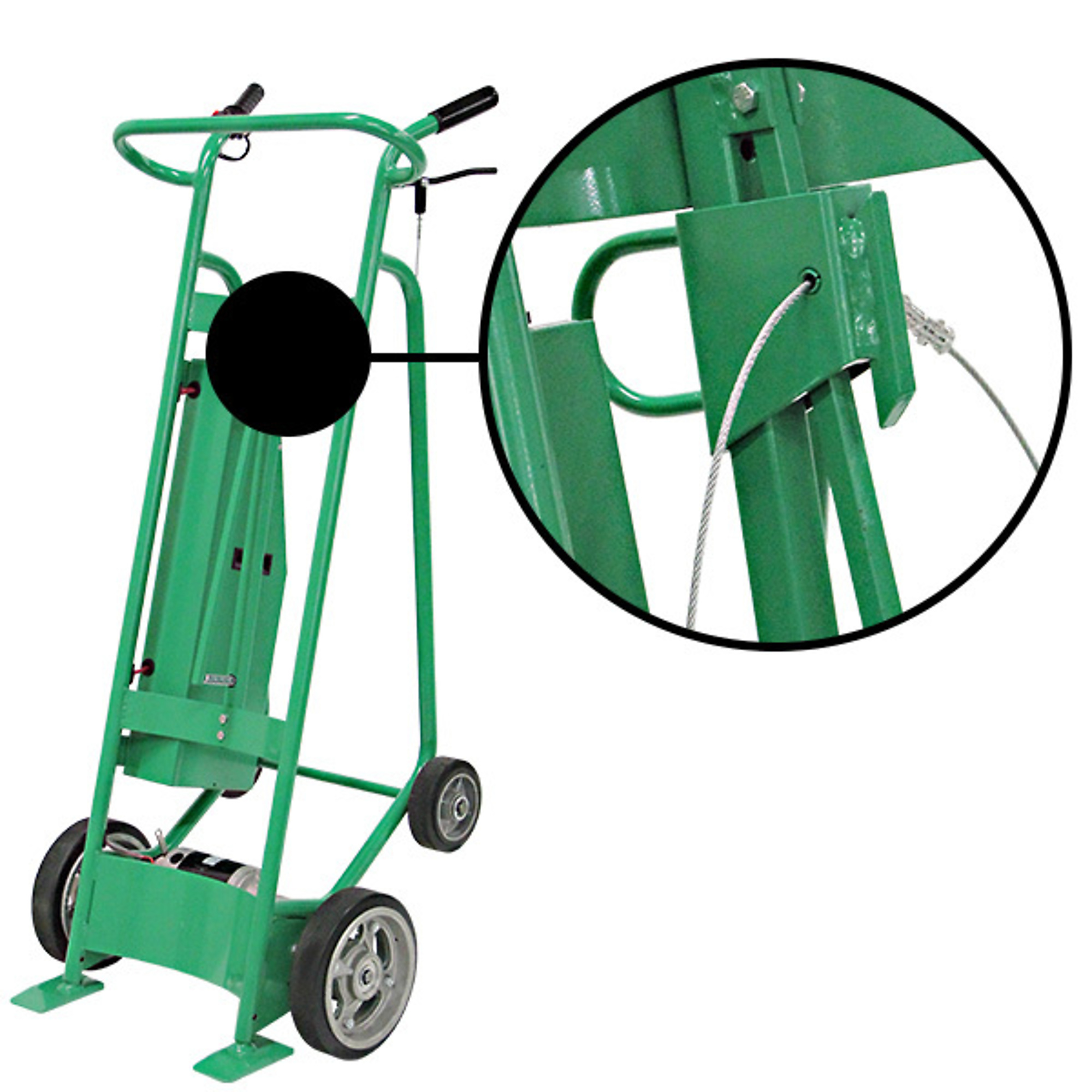Valley Craft, Powered Drum Hand Truck, Load Capacity 800 lb, Height 60 in, Material Steel, Model F89503C