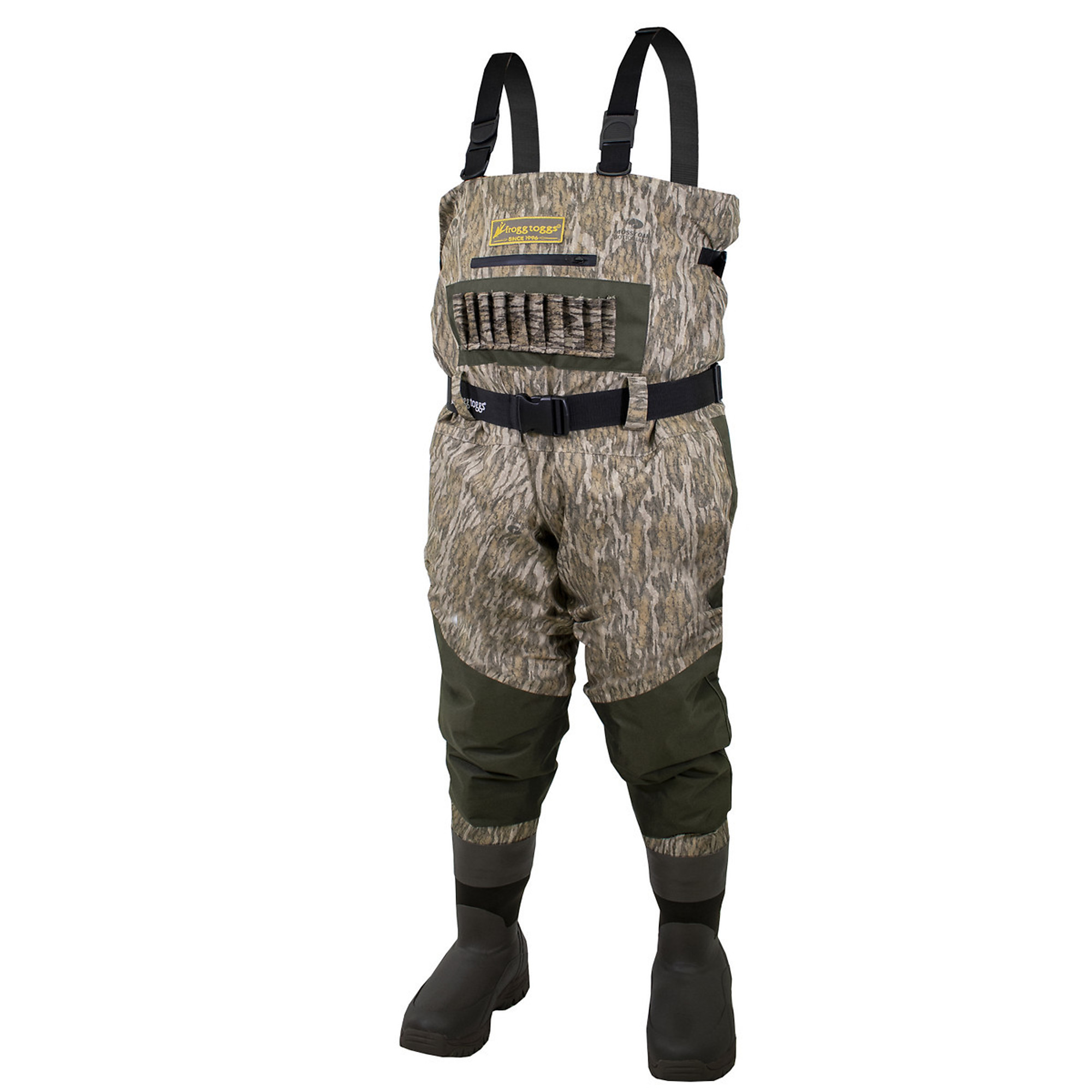 frogg toggs, JR Grand Refuge 3.0 Bootfoot Wader, Size 4 Width Medium, Color Mossy Oak Bottomland, Model 2GR003-800-040J