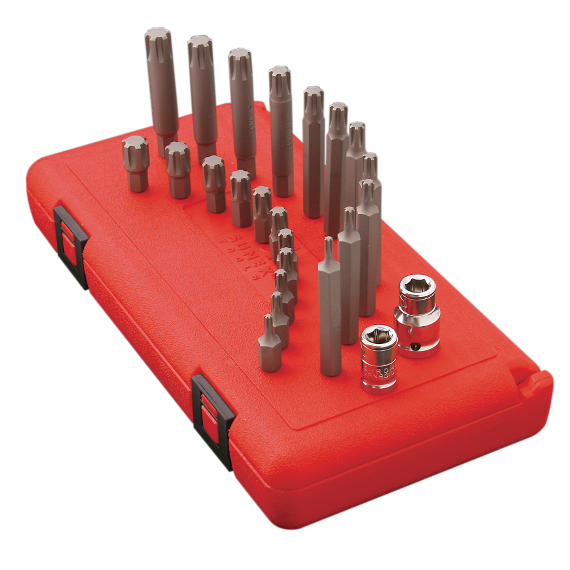 Sunex Tools, Ribe Bit Set, 24-Piece, Drive Type Combination, Model 9724