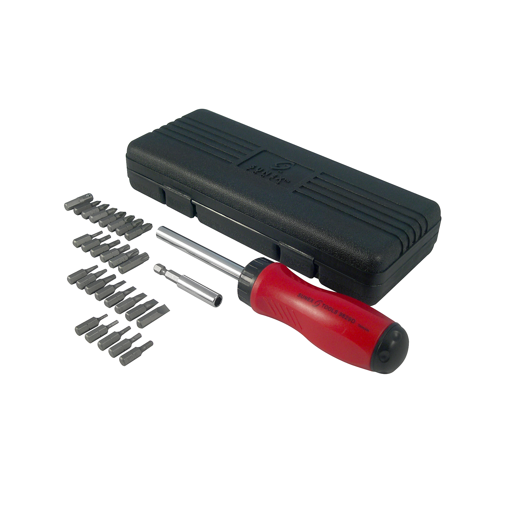 Sunex Tools, Professional Gearless Screwdriver Set, Drive Type Combination, Model 9829