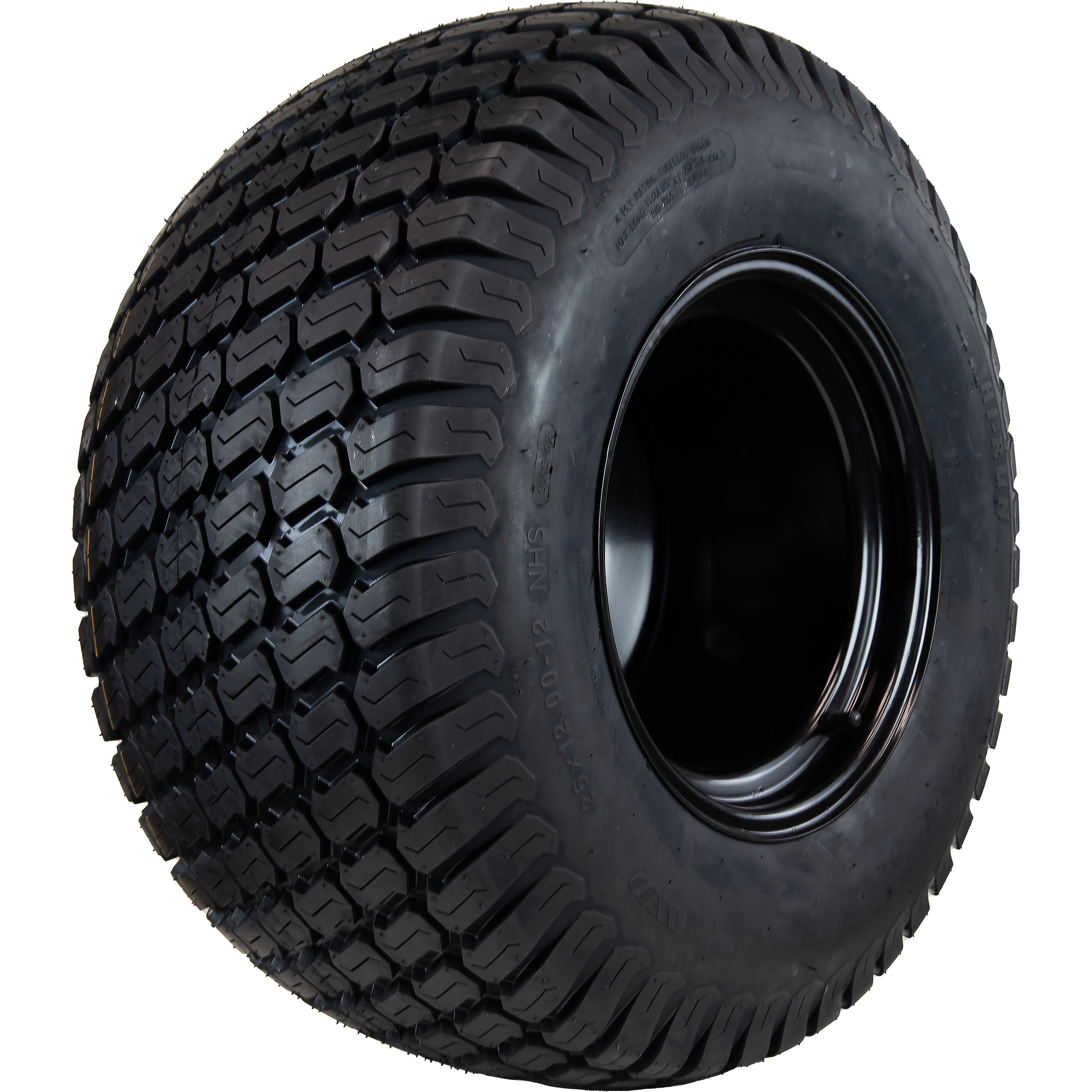 HI-RUN, LG Tire Assembly, Black Rim, Tire Size 26X12-12 Load Range Rating B, Bolt Holes (qty.) 5 Model ASB1224