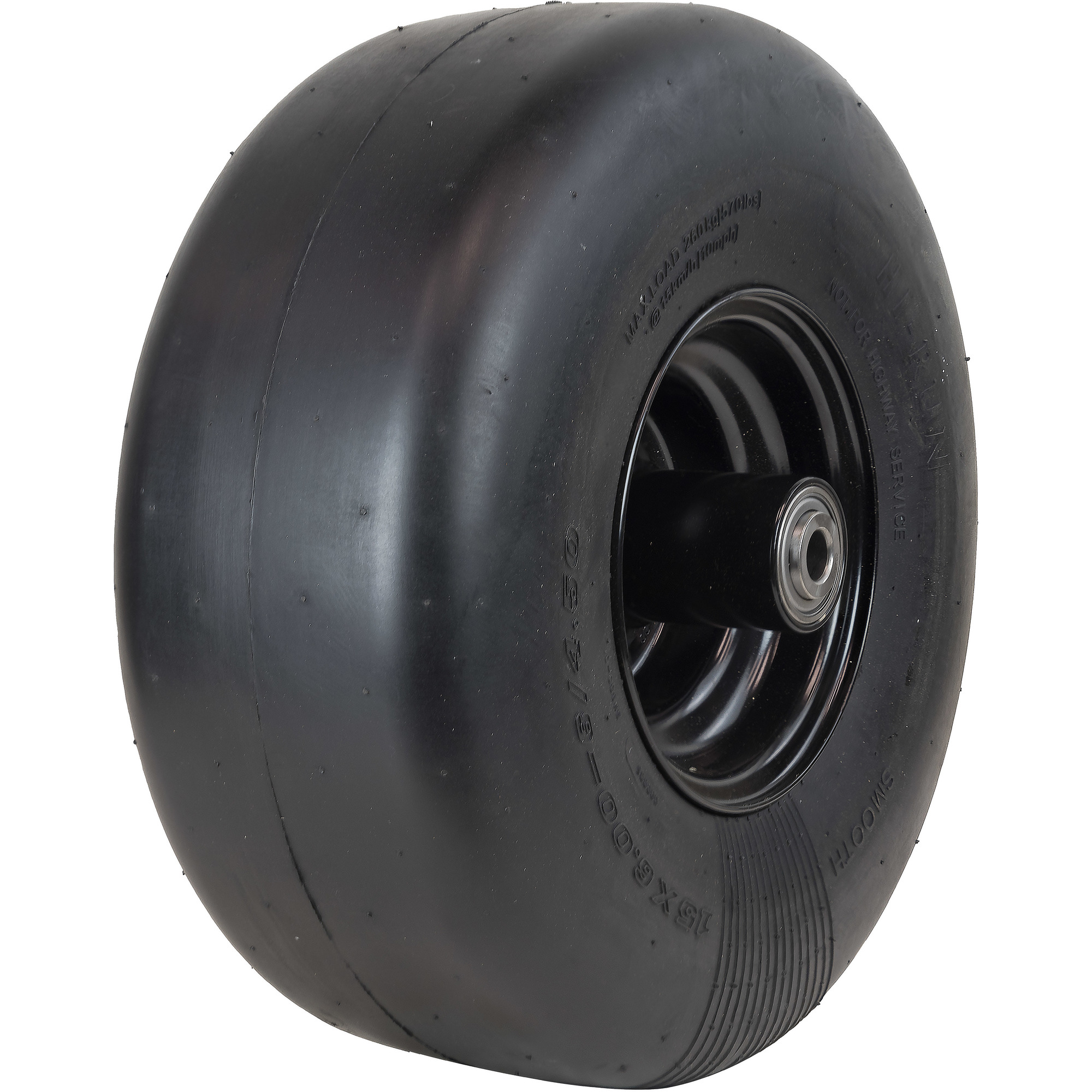 HI-RUN, LG Tire Assembly, Black Rim, Tire Size 15X6-6 Model AWD1010