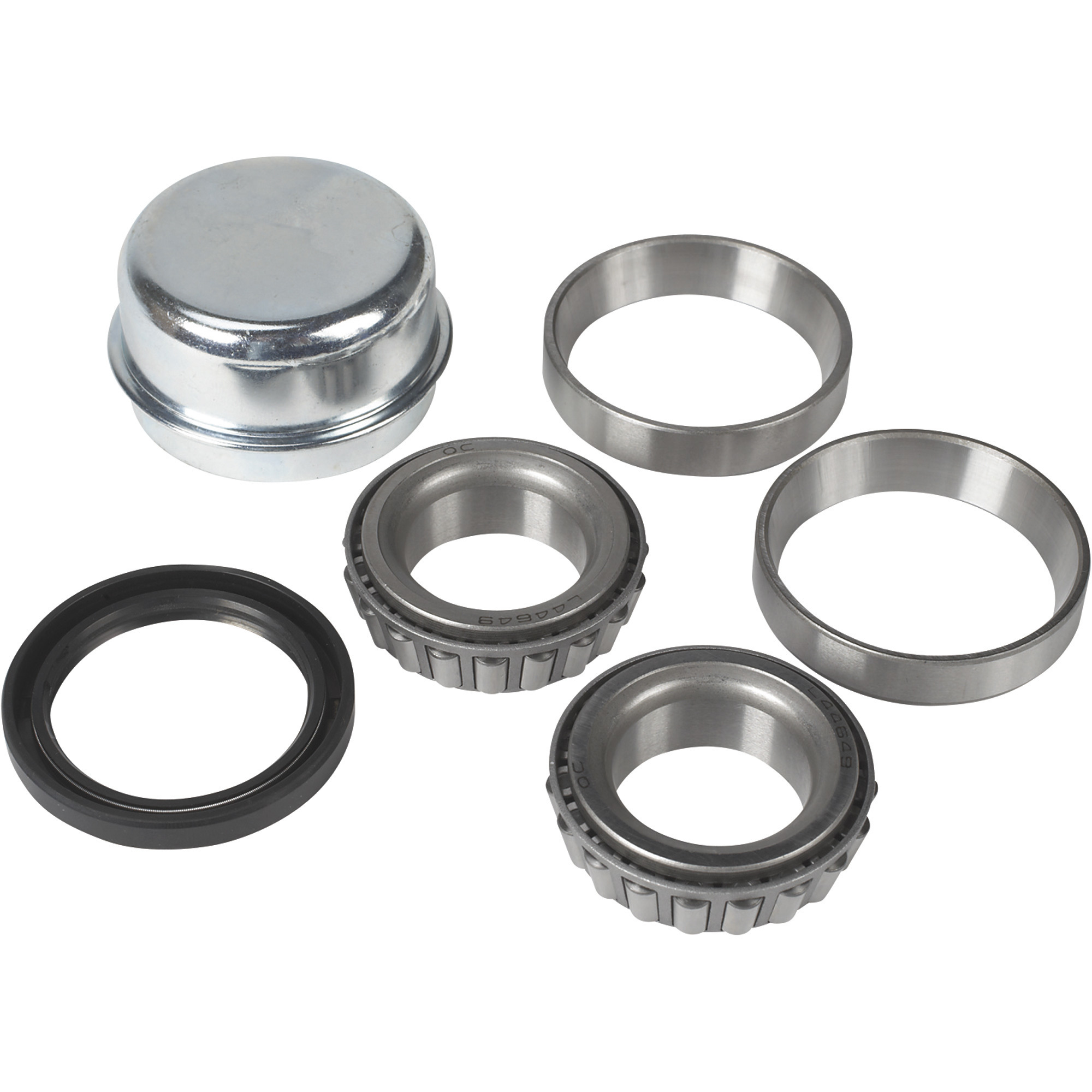 Ultra-Tow High-Performance Hub Bearing/Seal Kit â 1 1/16Inch Inner Bearing, 1 1/16Inch Outer Bearing, 1 1/14Inch Double-Lip Spring-Loaded Oil Seal,