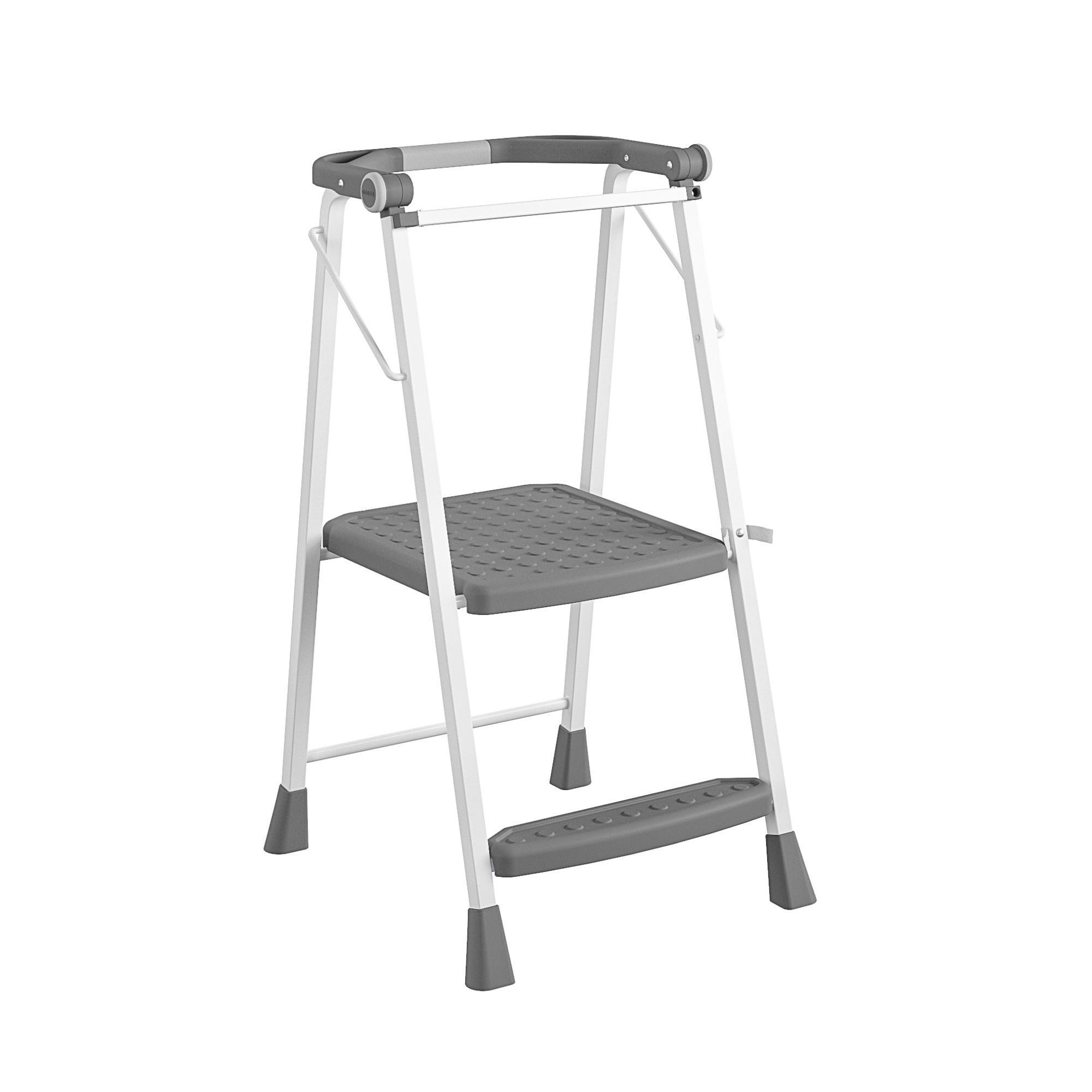 Cosco, 2-Step Kitchen Stepper Folding Step Stool, Material Steel, Model 11349WHG1E