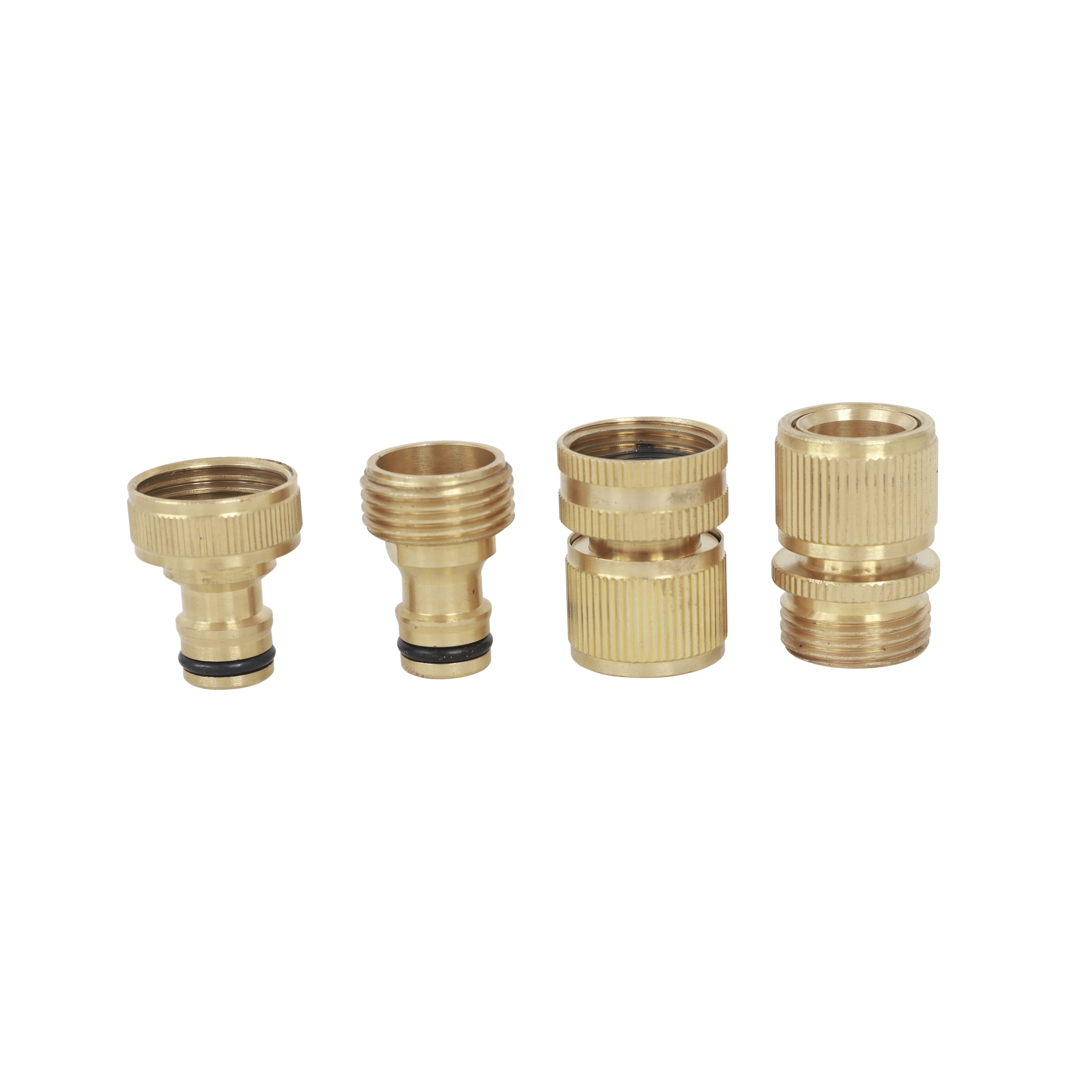 Strongway 4-Piece Quick-Connect Coupler Set, 3/4Inch, 60 PSI, 4 Model 202507009001
