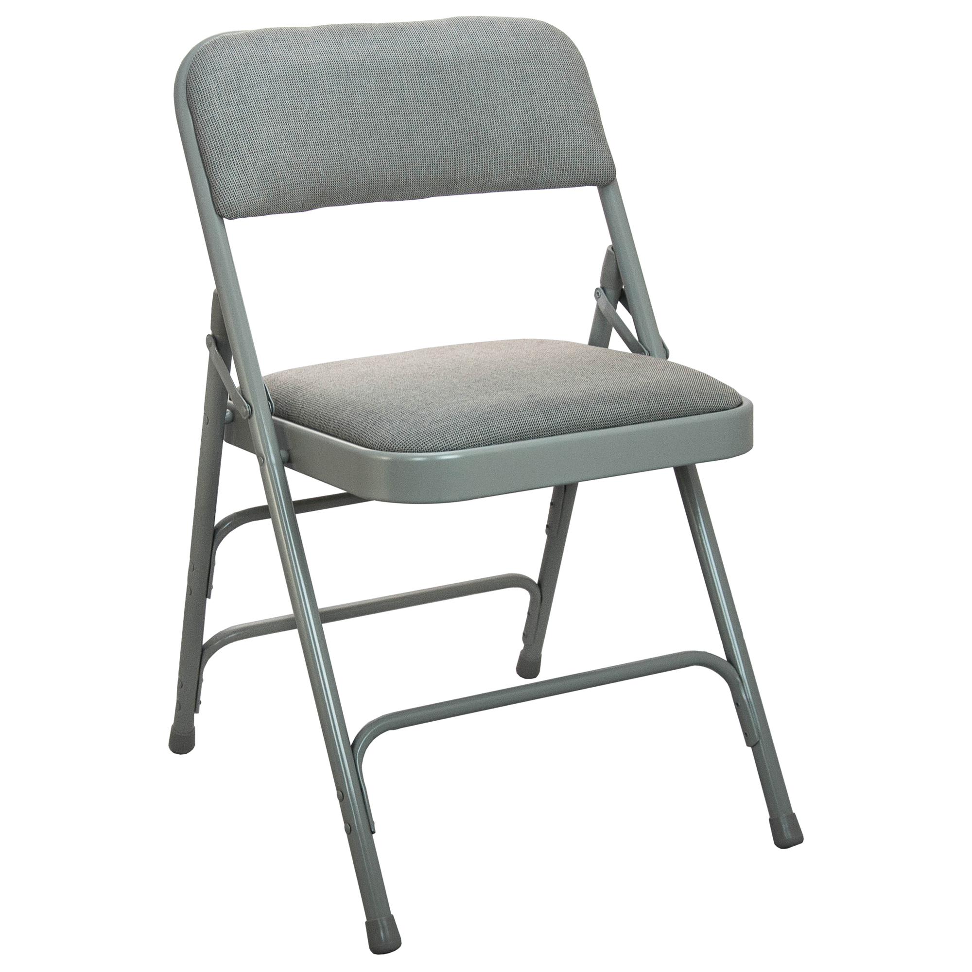 Flash Furniture, Grey Padded Metal Folding Chair - 1Inch Fabric Seat, Primary Color Gray, Included (qty.) 1, Model DPI903FGG
