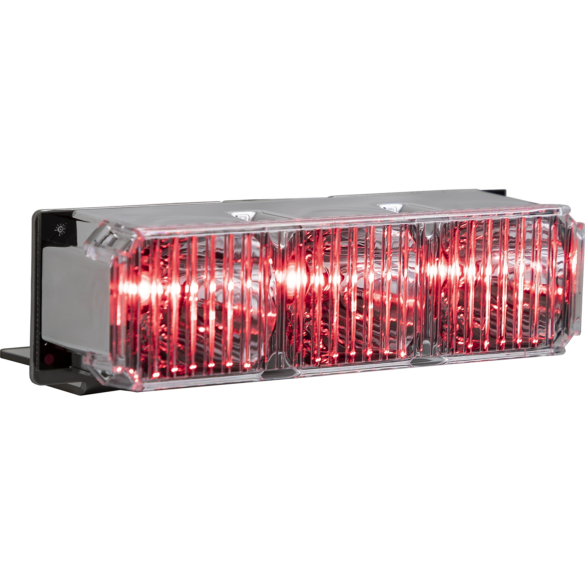 Buyers Products, Red Middle Strobe Reflector With 3 LED, Light Type LED, Lens Color Clear, Included (qty.) 1 Model 3024633