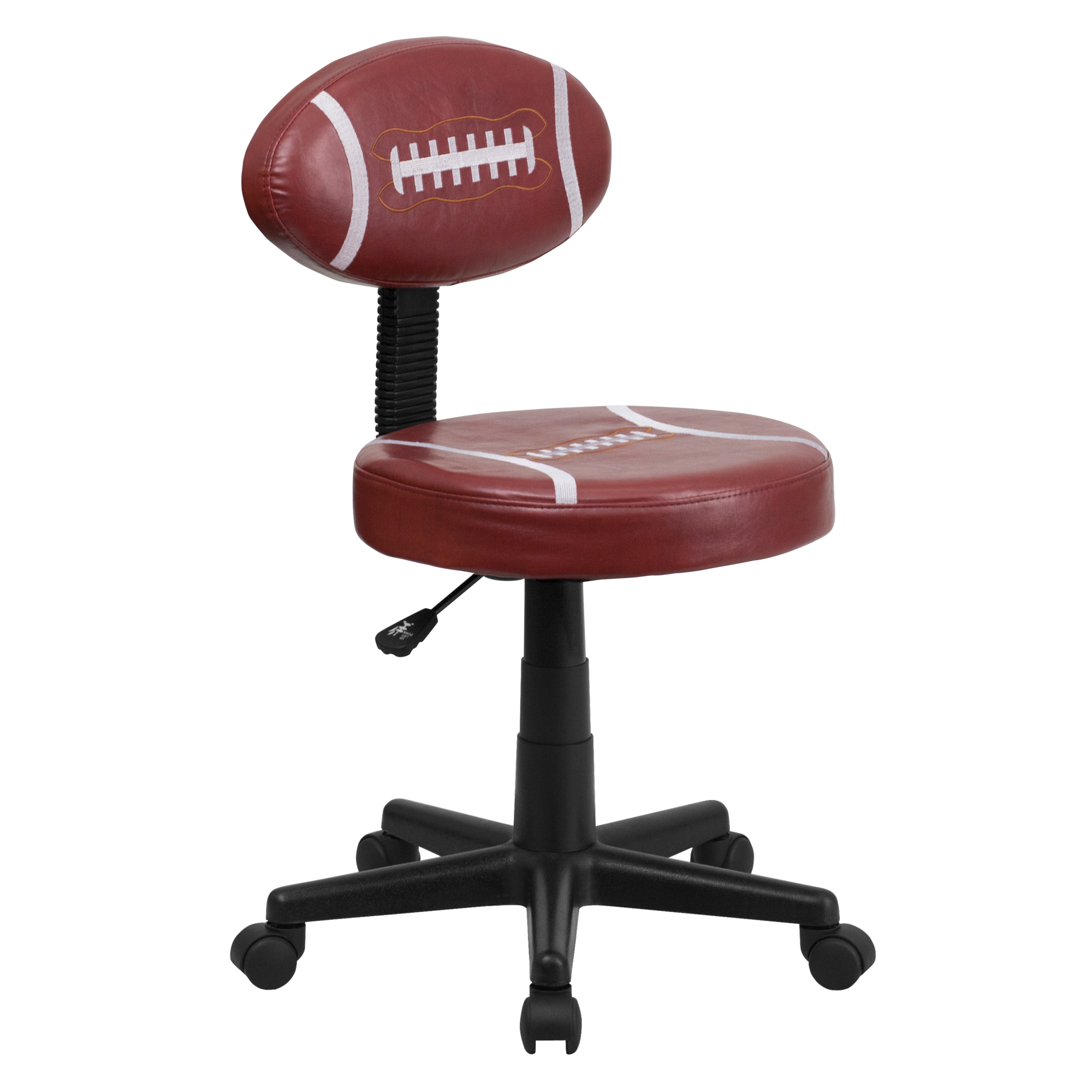 Flash Furniture, Football Vinyl Upholstered Swivel Task Chair, Primary Color Brown, Included (qty.) 1, Model BT6181FOOT